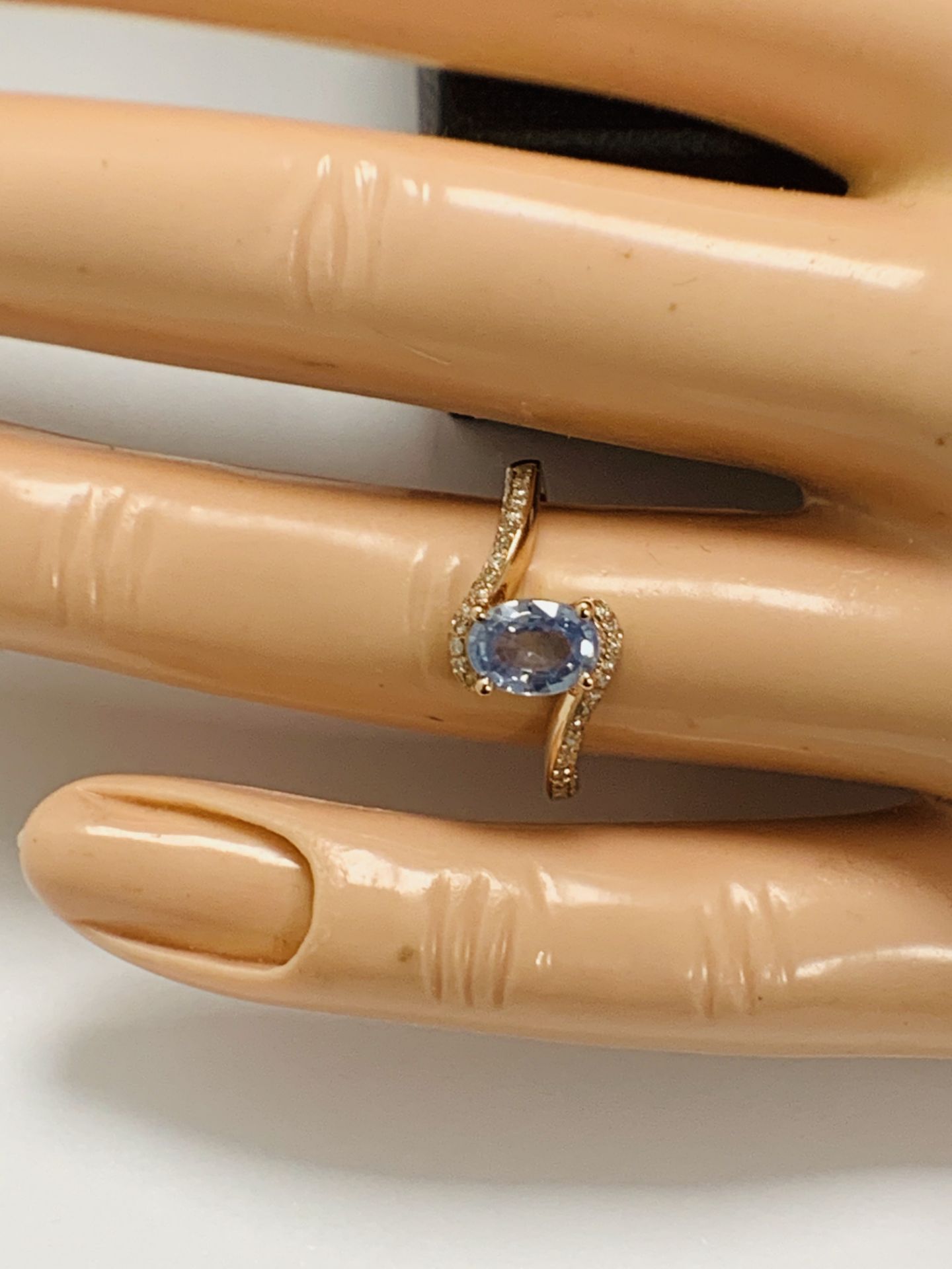 14ct Rose Gold Sapphire and Diamond Ring - Image 11 of 13