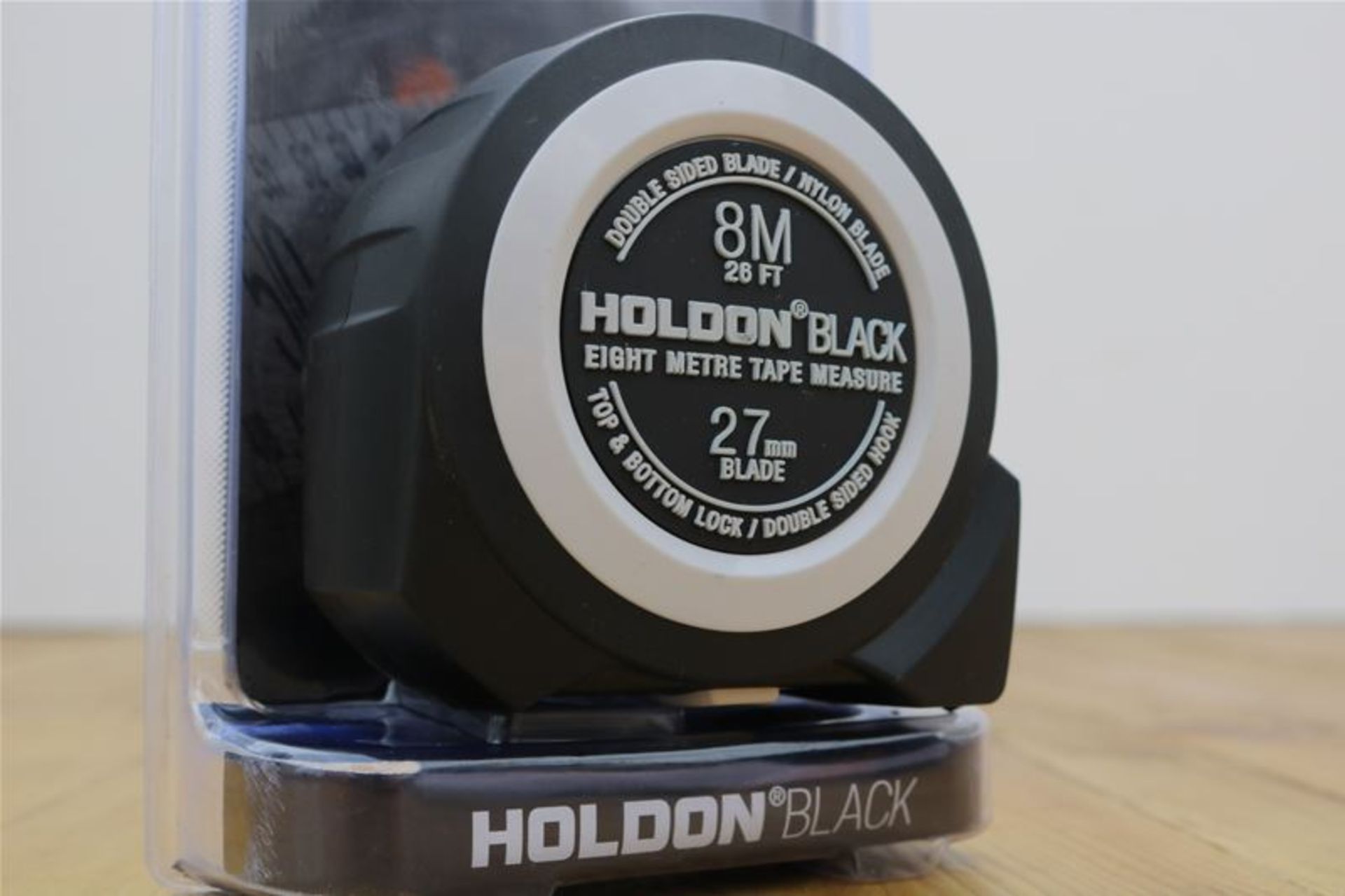 10 x HOLDON BLACK Heavy Duty 8M Tape Measure