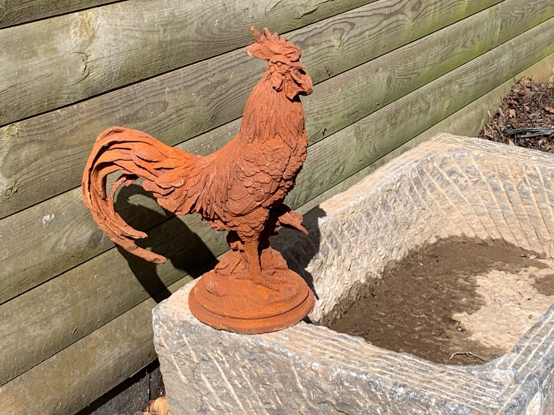 CAST IRON RUSTY COCKEREL