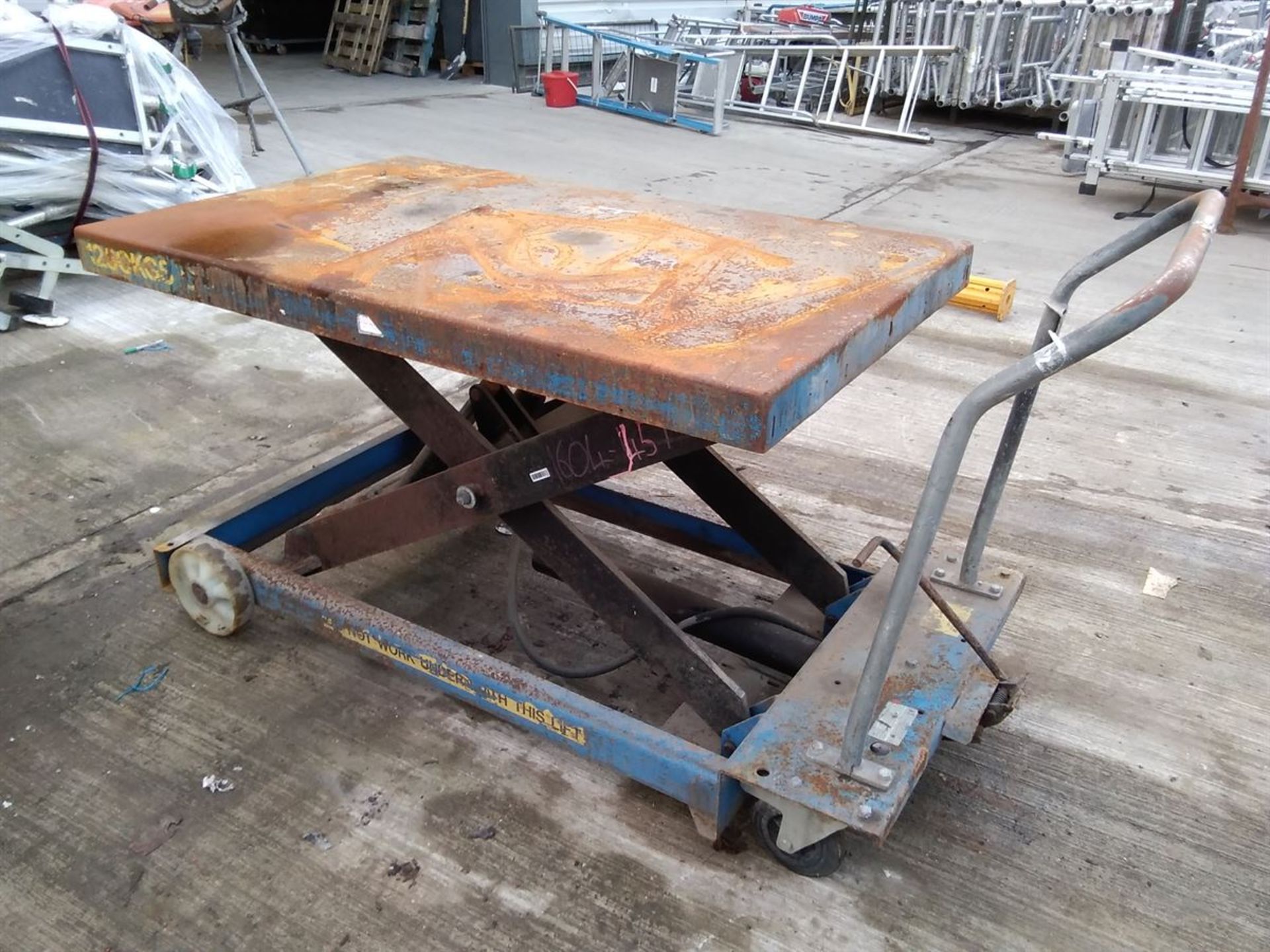 Mobile Hydraulic Table Lift 1250kgs