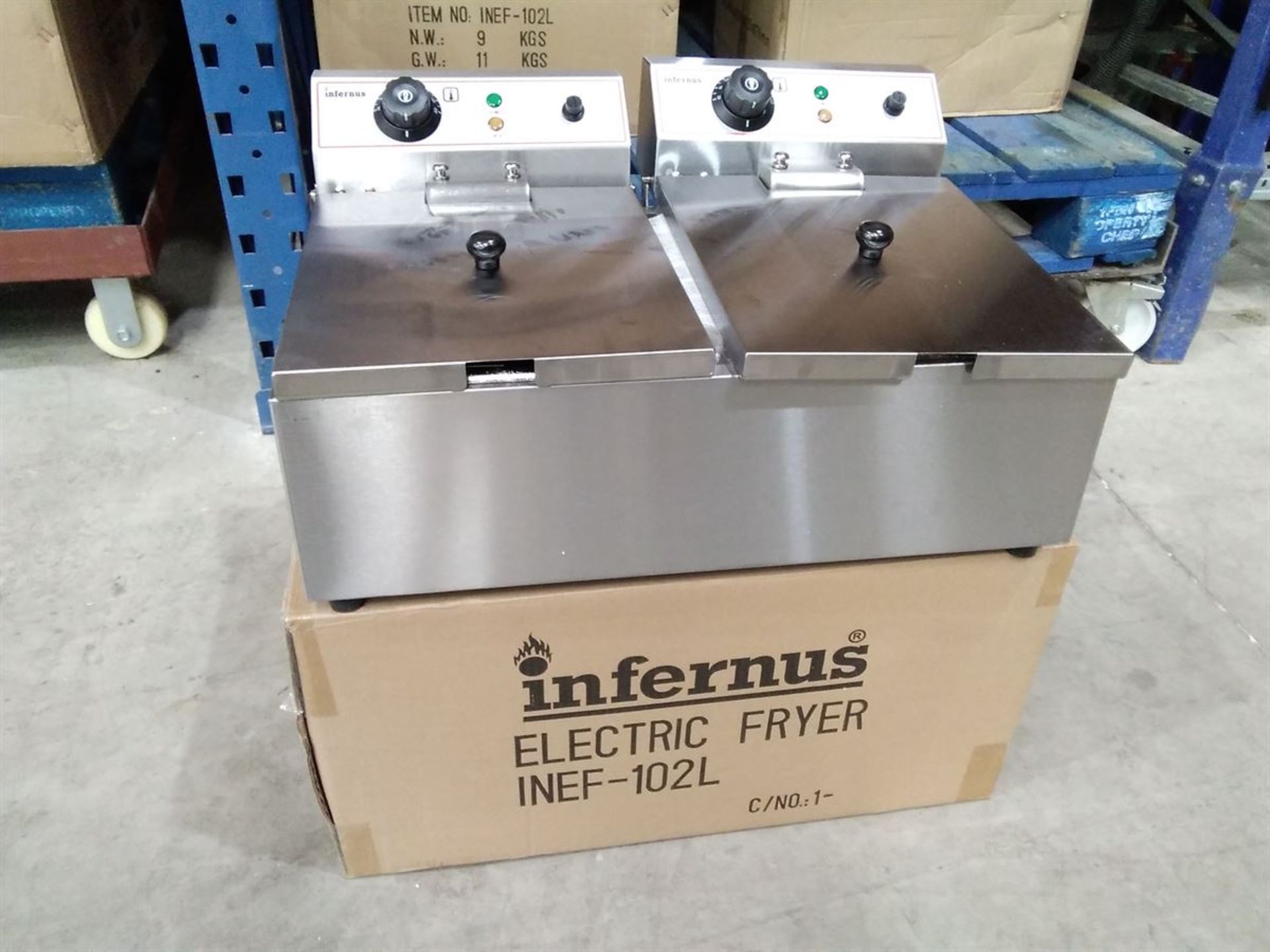Infernus INEF-102L Twin Basket Electric Fryer 240V