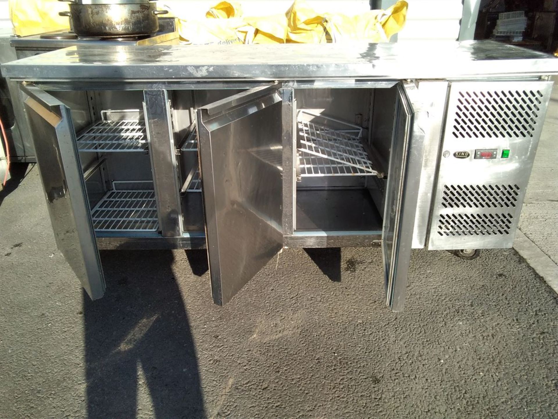 King Refrigeration 3 Door Stainless Steel Refrigerated Counter - Image 2 of 2