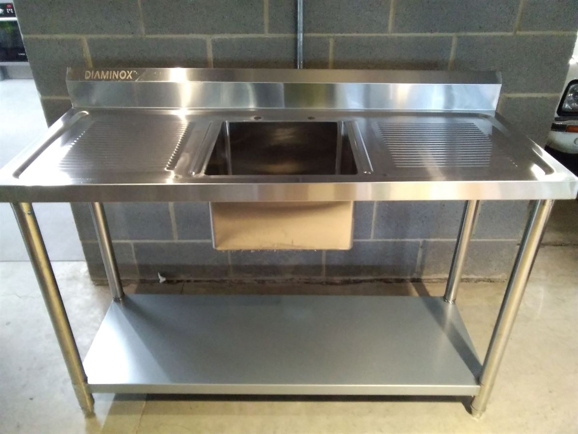 Diaminox Stainless Steel Sink. 1500 x 600 x 990mm