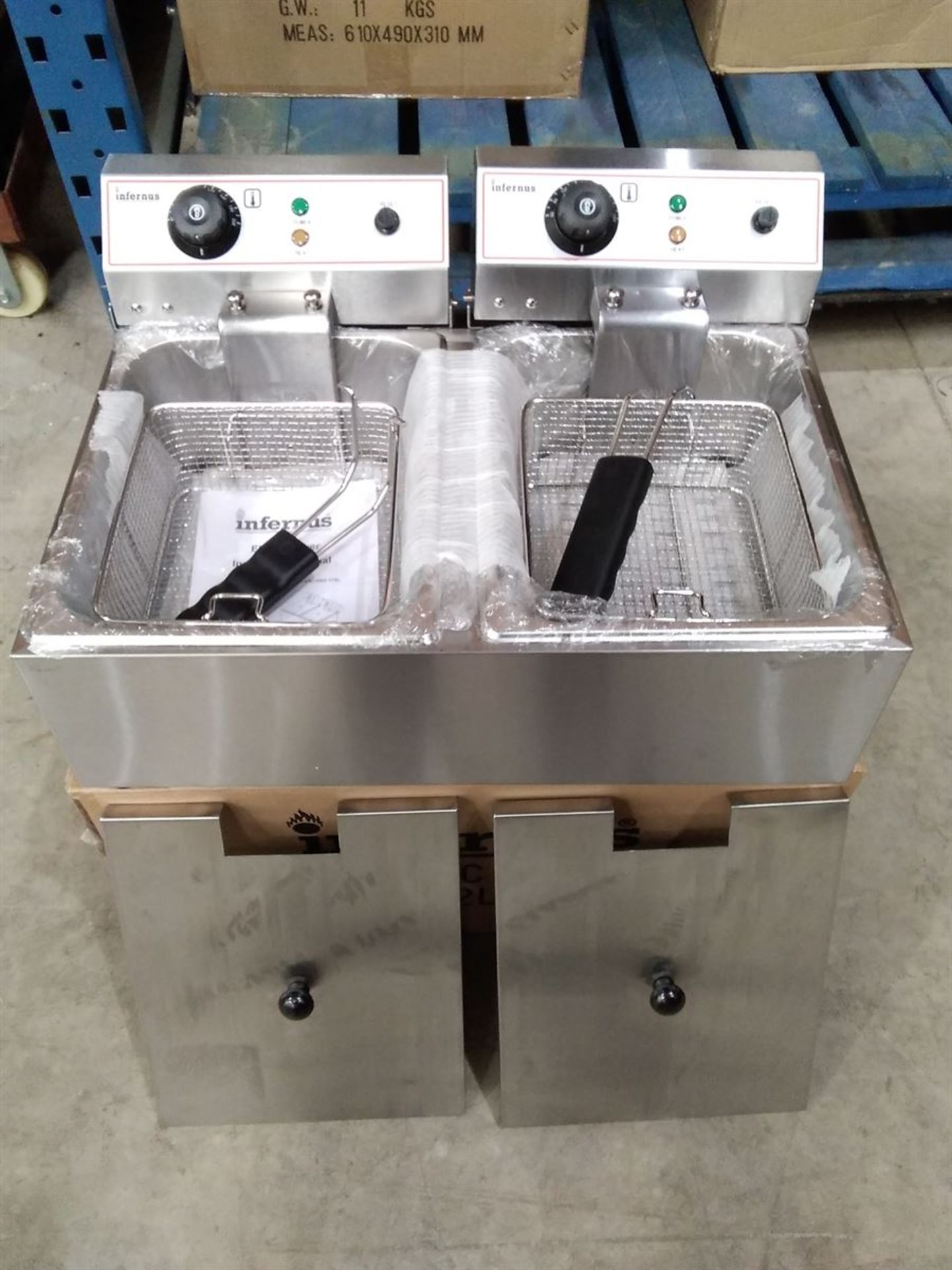 Infernus INEF-102L Twin Basket Electric Fryer 240V - Image 3 of 3