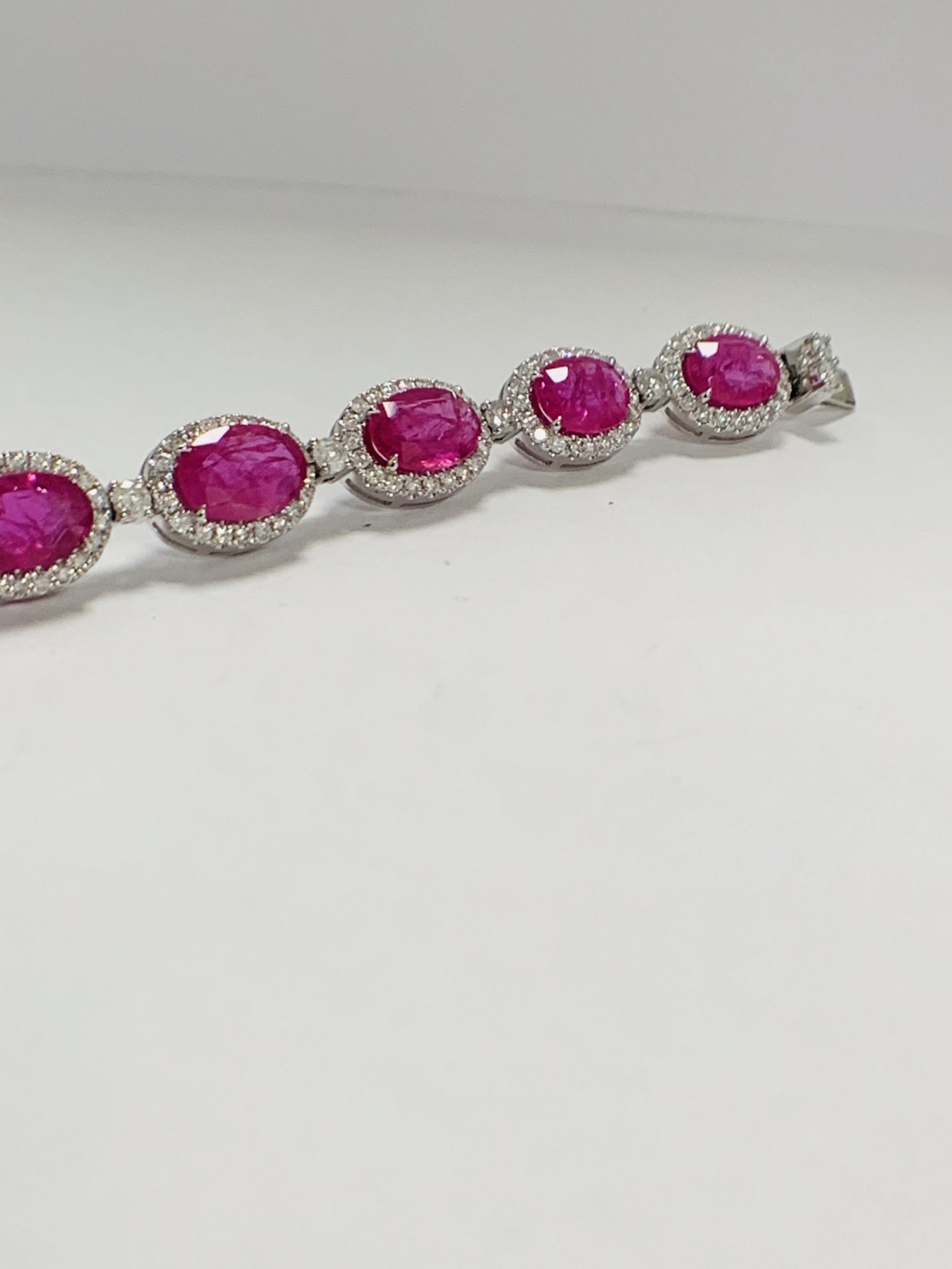 Platinum Ruby and Diamond Bracelet - Image 12 of 24