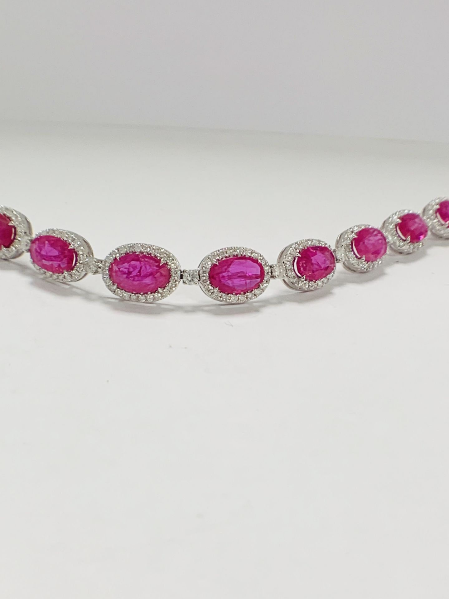 Platinum Ruby and Diamond Bracelet - Image 10 of 24