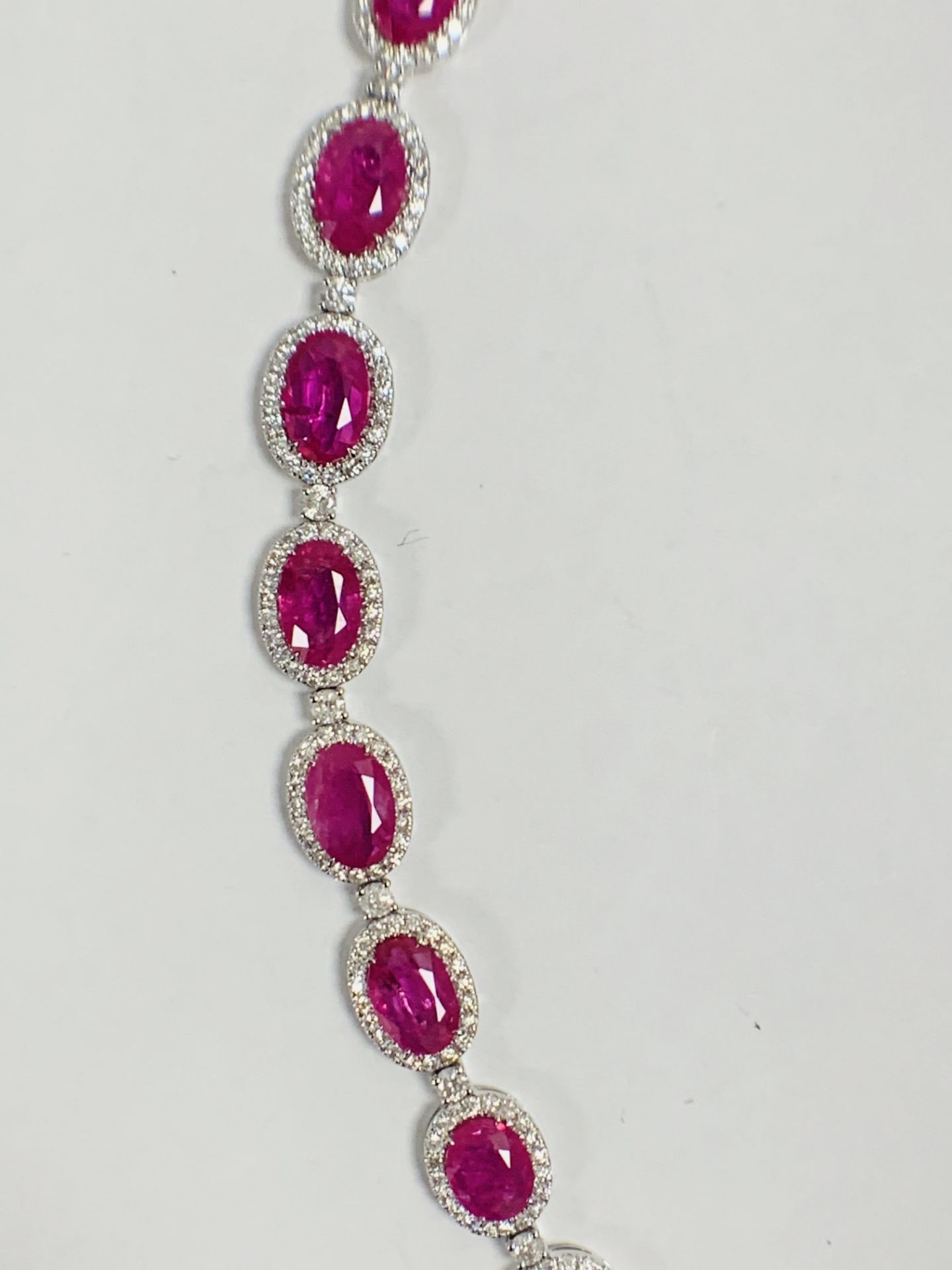 Platinum Ruby and Diamond Bracelet - Image 8 of 24