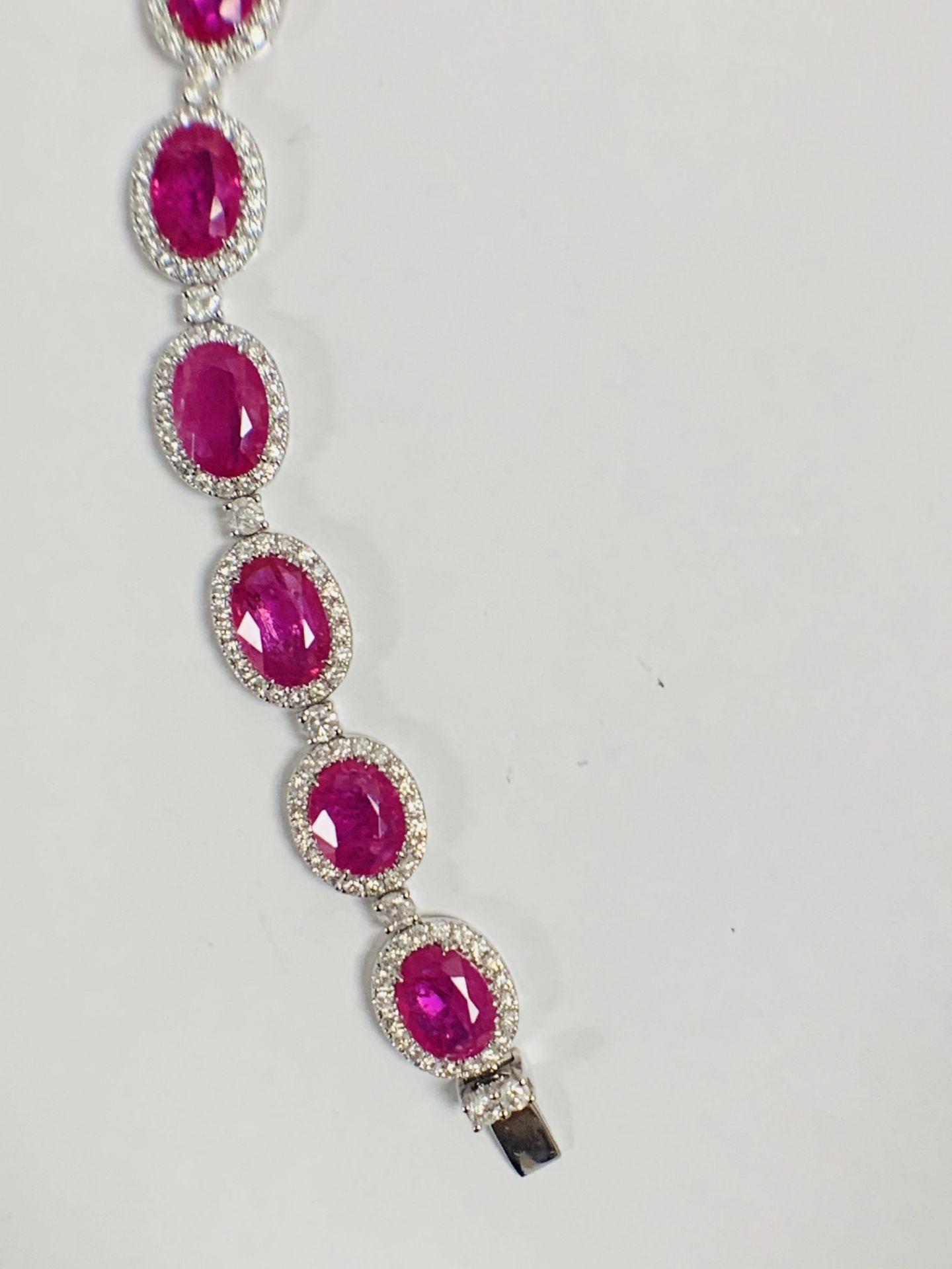Platinum Ruby and Diamond Bracelet - Image 9 of 24