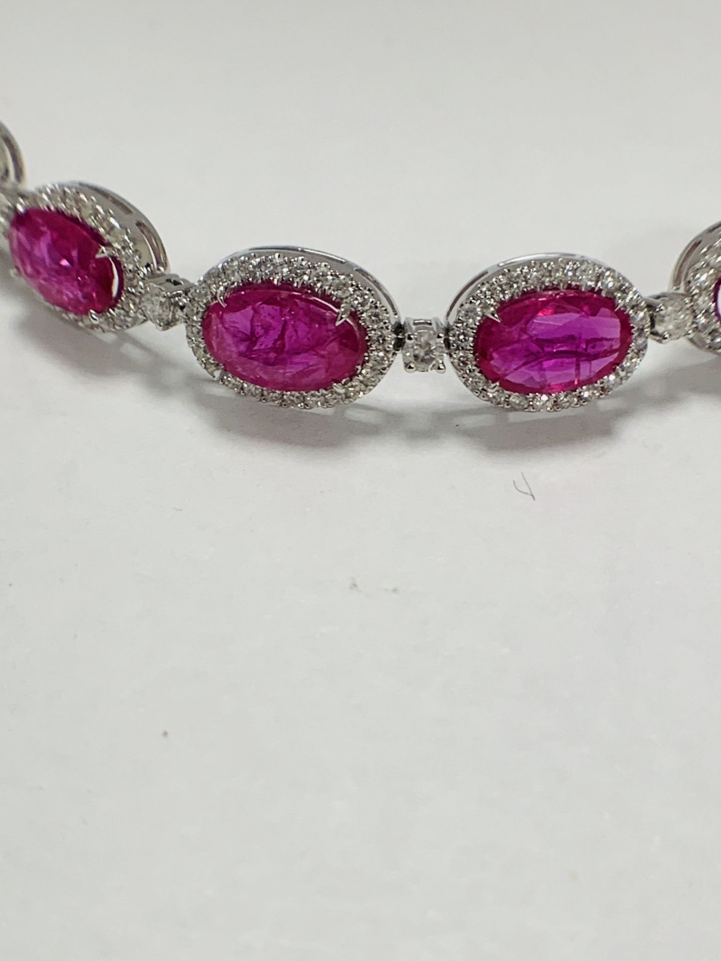 Platinum Ruby and Diamond Bracelet - Image 15 of 24