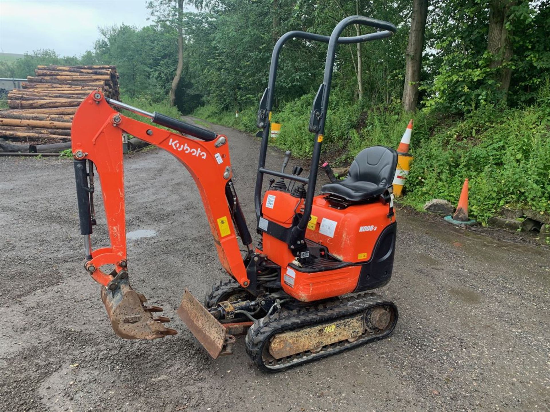 2018 Kubota K008-3 Micro Digger - ONLY 753hrs - Image 2 of 17