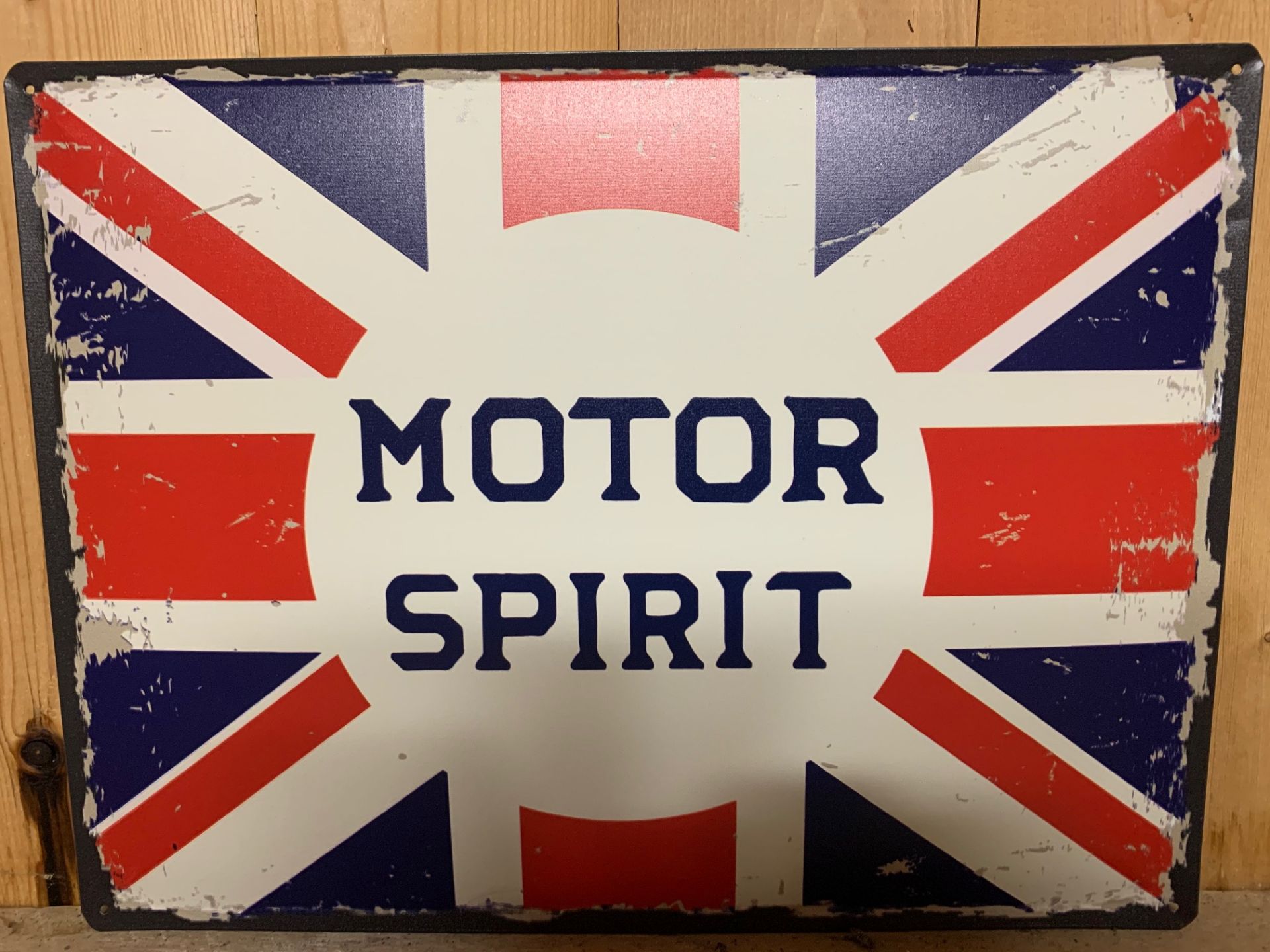 METAL MOTOR SPIRIT TIN SIGN