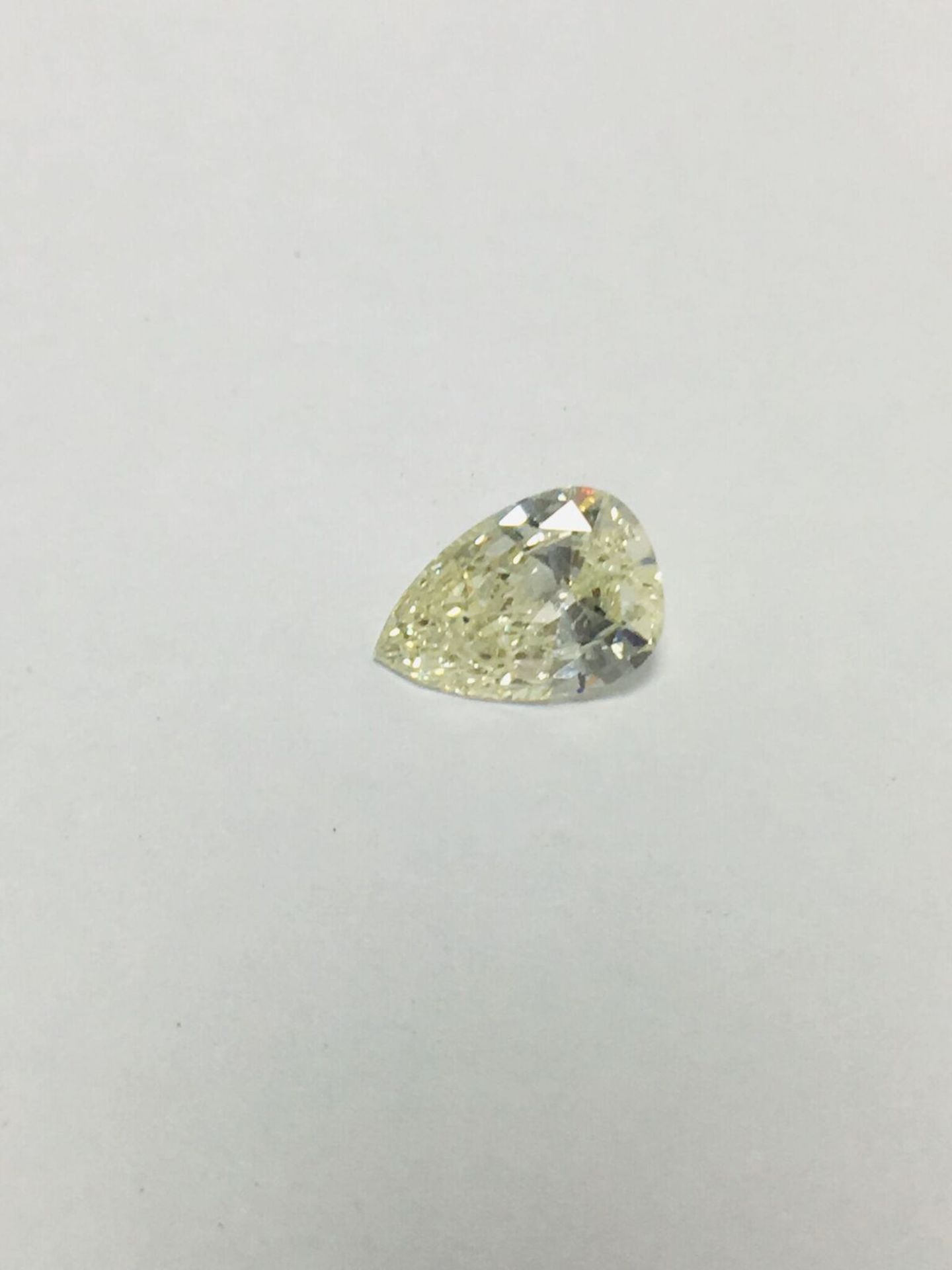 0.93Ct Pearshape Natural Diamond - Image 3 of 3