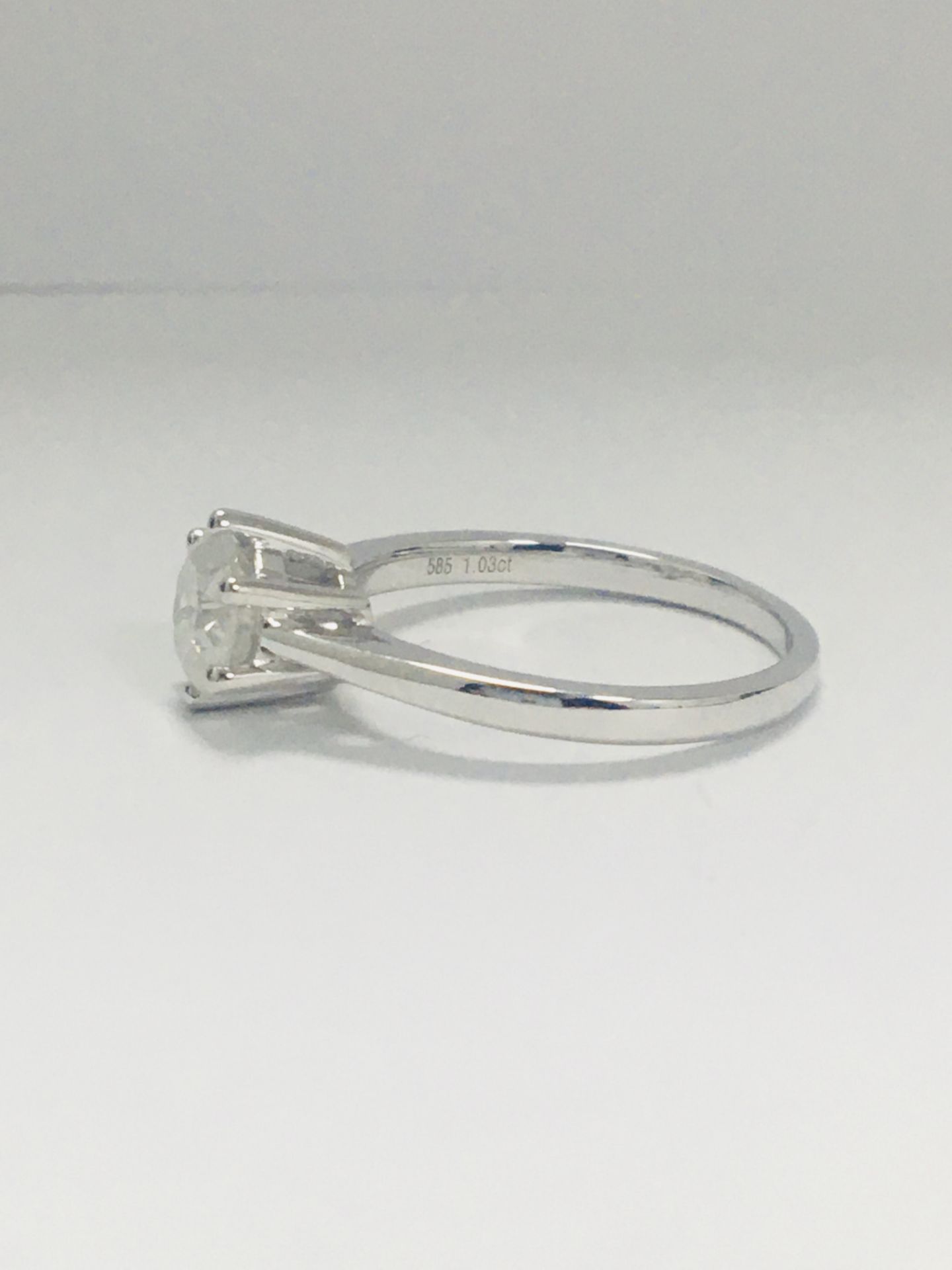 14Ct White Gold Diamond Solitaire Ring - Image 3 of 10