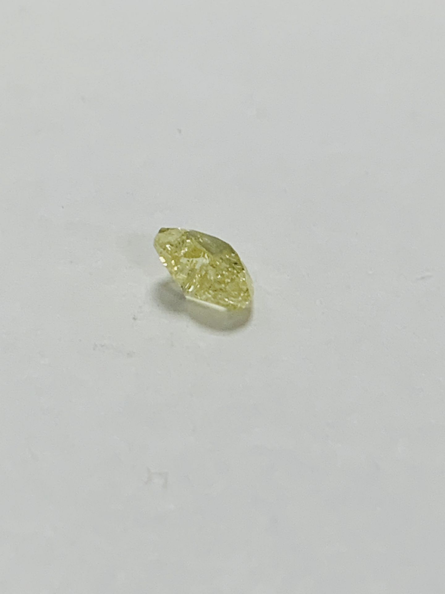 0.87Ct Natural Yellow Heart Shape Diamond - Image 4 of 4