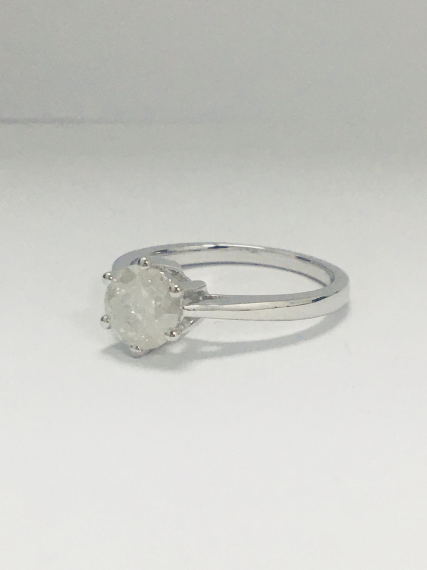 14Ct White Gold Diamond Solitaire Ring - Image 2 of 10