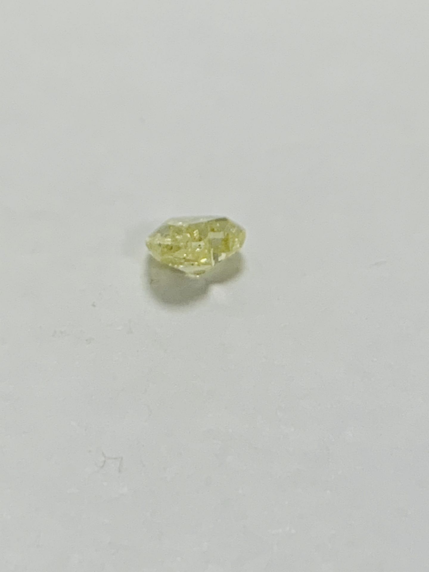 0.87Ct Natural Yellow Heart Shape Diamond - Image 3 of 4