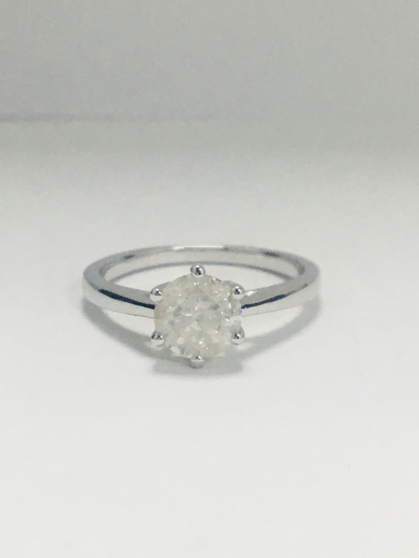 14Ct White Gold Diamond Solitaire Ring