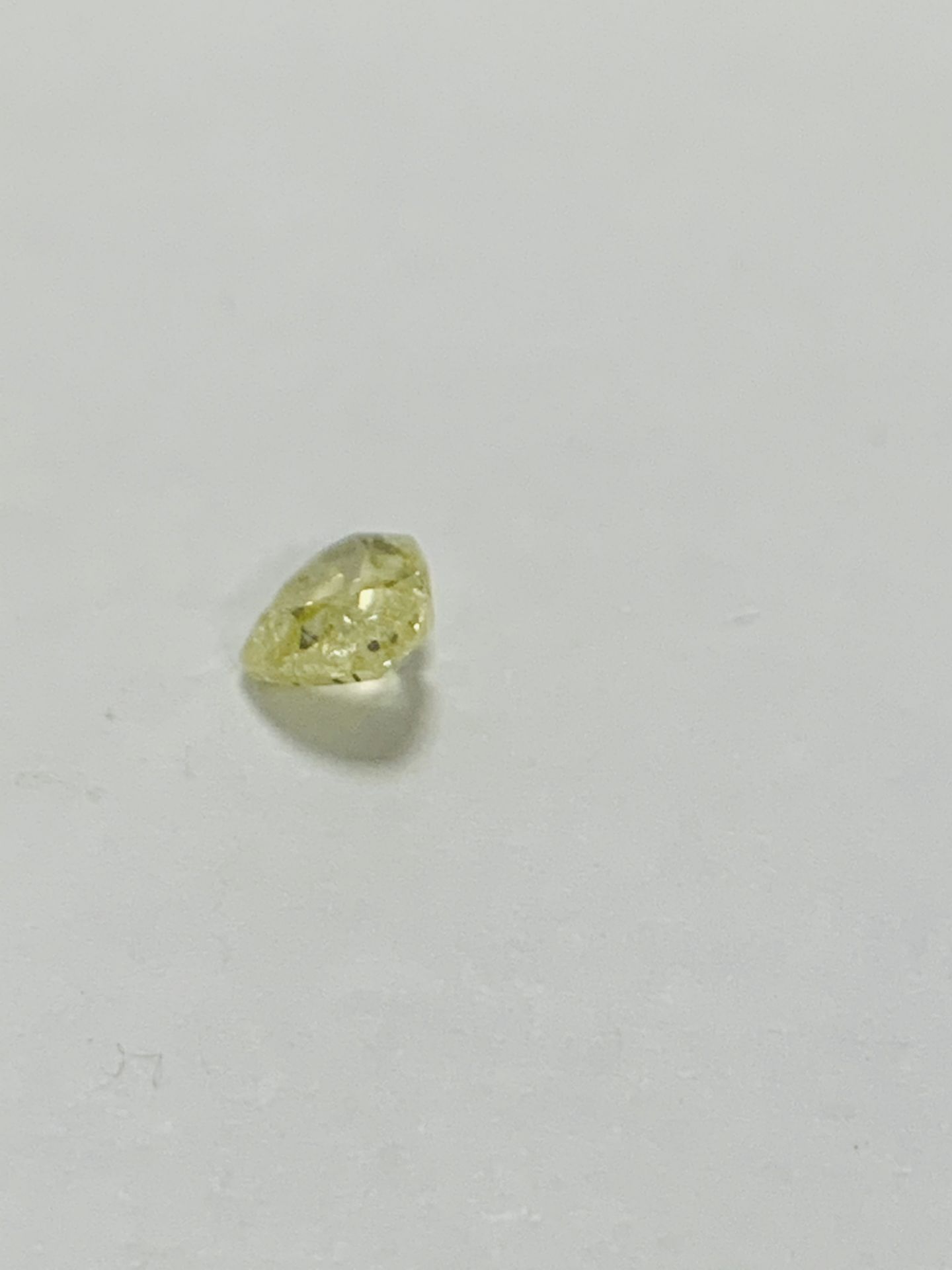 0.87Ct Natural Yellow Heart Shape Diamond - Image 2 of 4