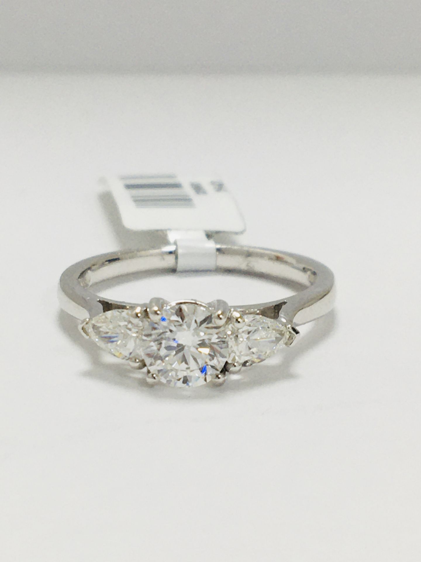 18Ct White Gold Trilogy Ring