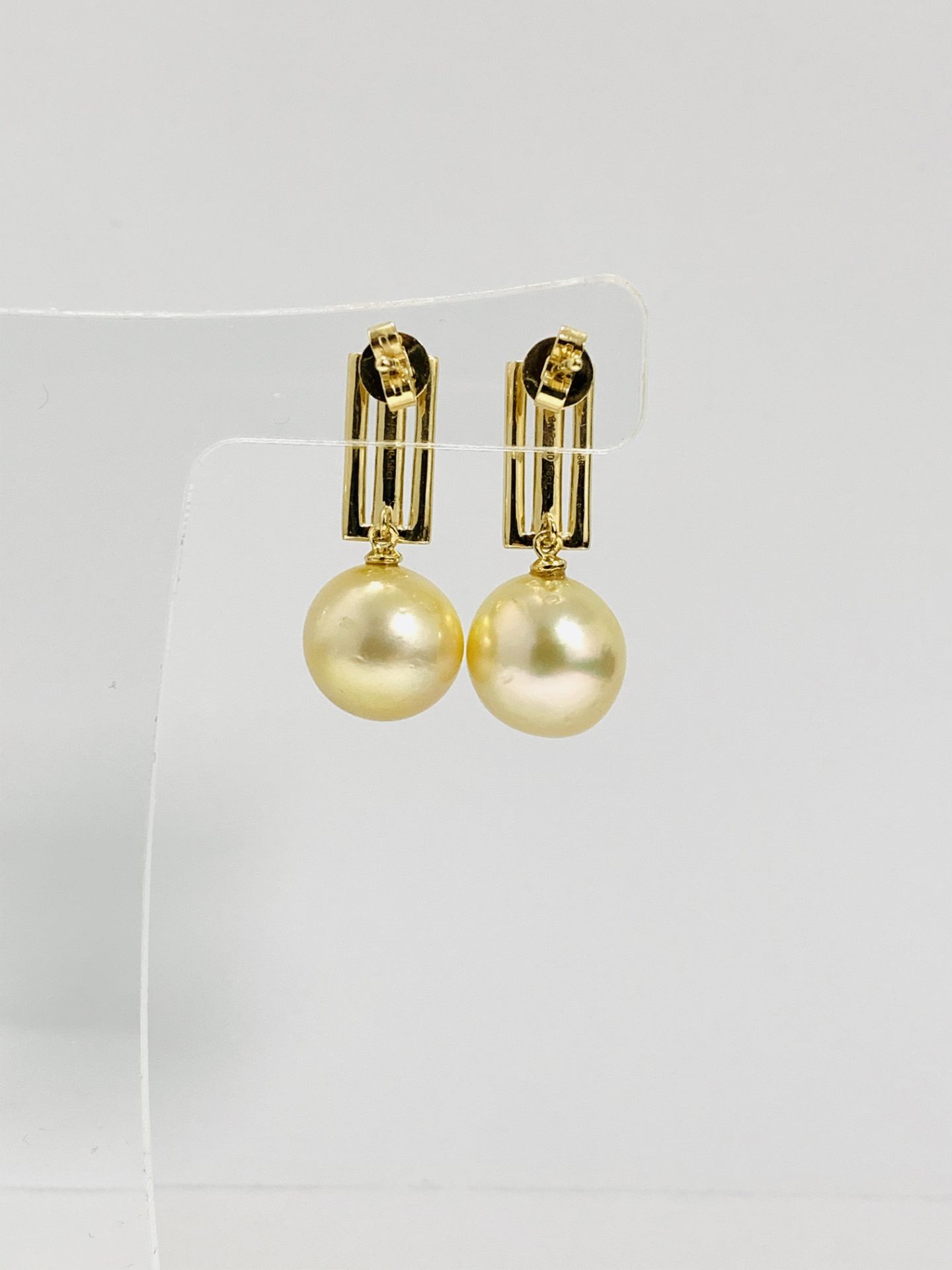 14K Yellow Gold Pair Of Earrings - Image 11 of 12