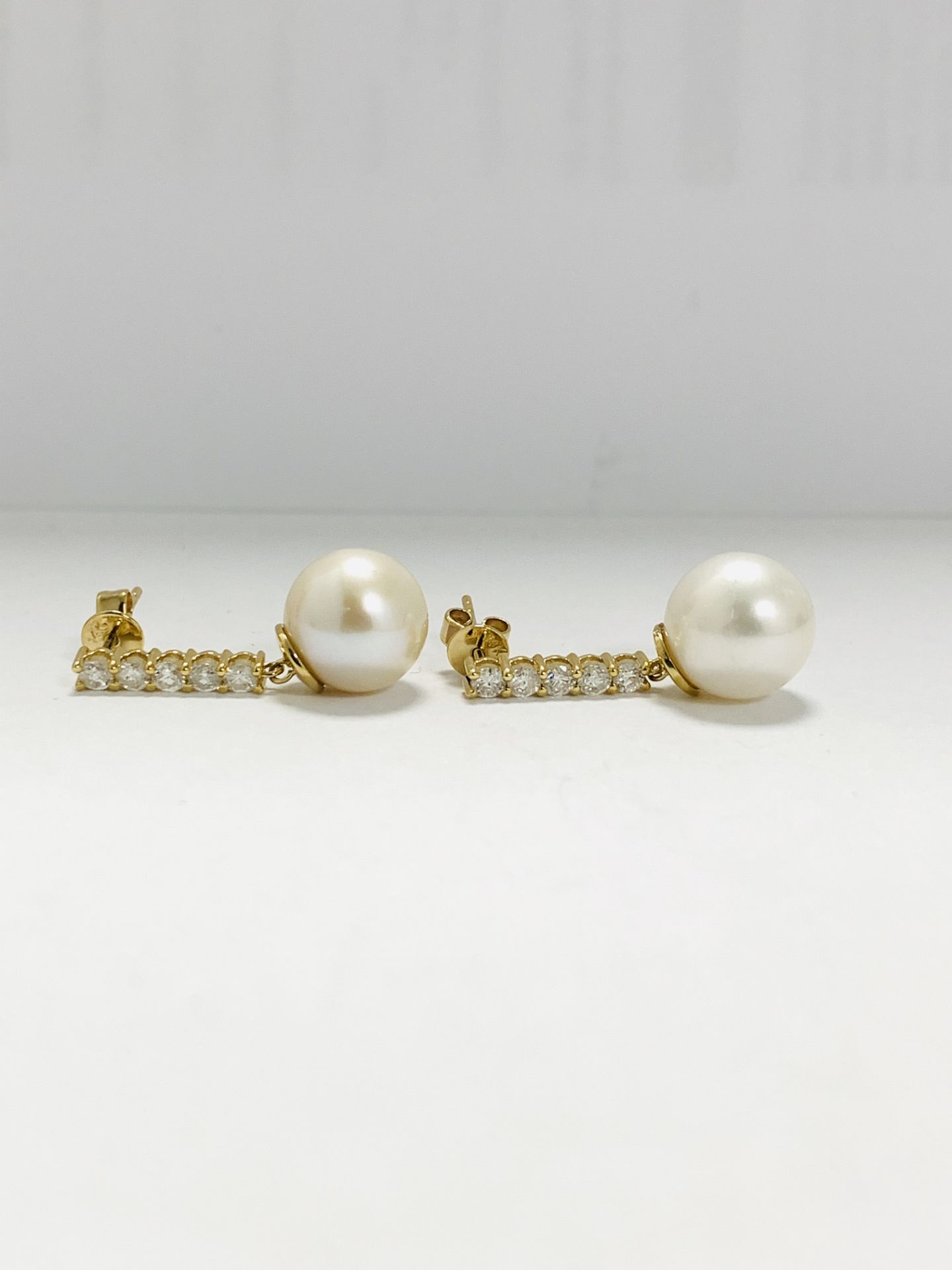 14K Yellow Gold Pair Of Earrings - Image 2 of 11