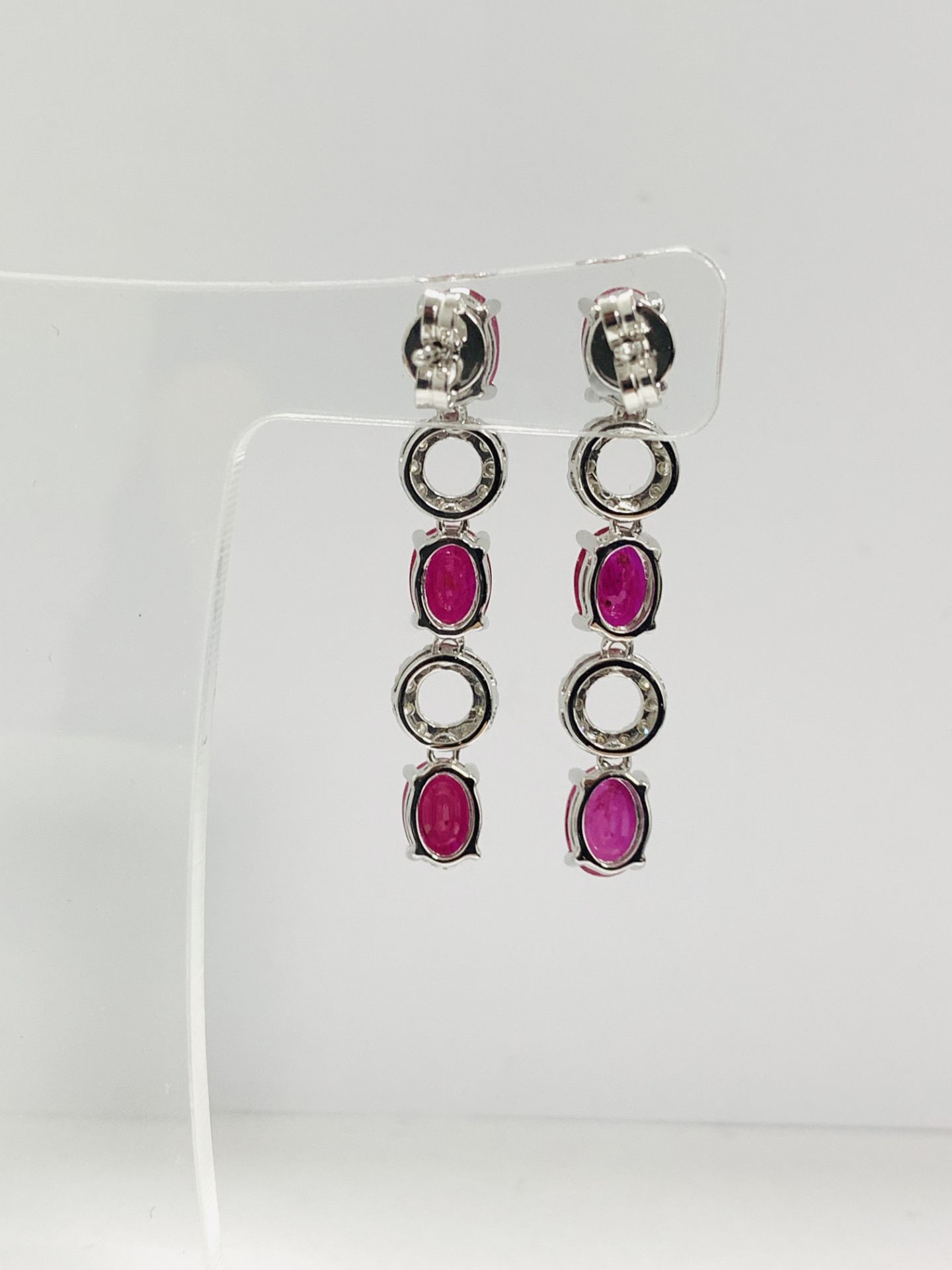 14K White Gold Pair Of Earrings - Image 9 of 10