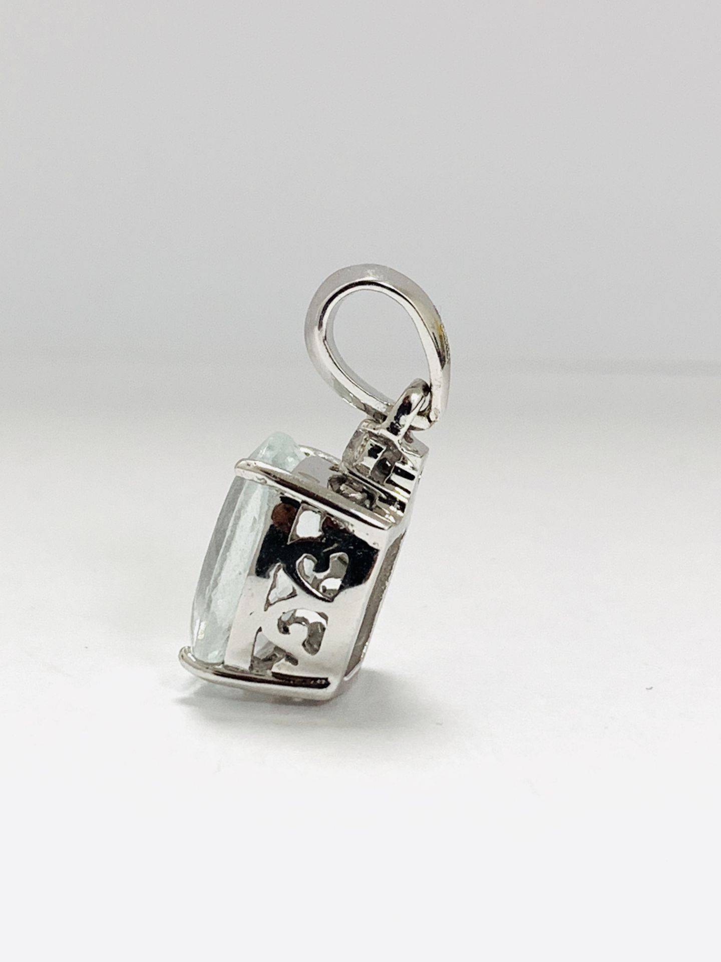 14K White Gold Pendant - Image 7 of 10