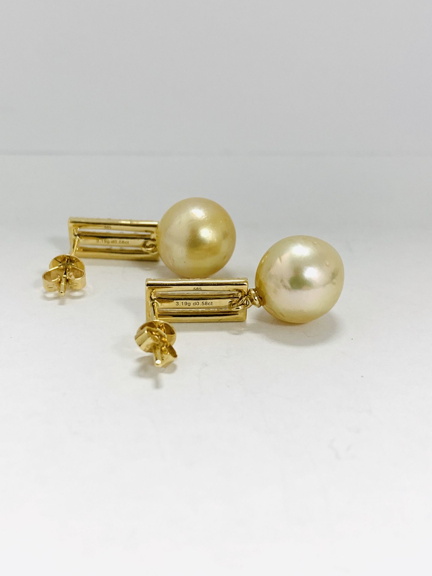 14K Yellow Gold Pair Of Earrings - Image 5 of 12