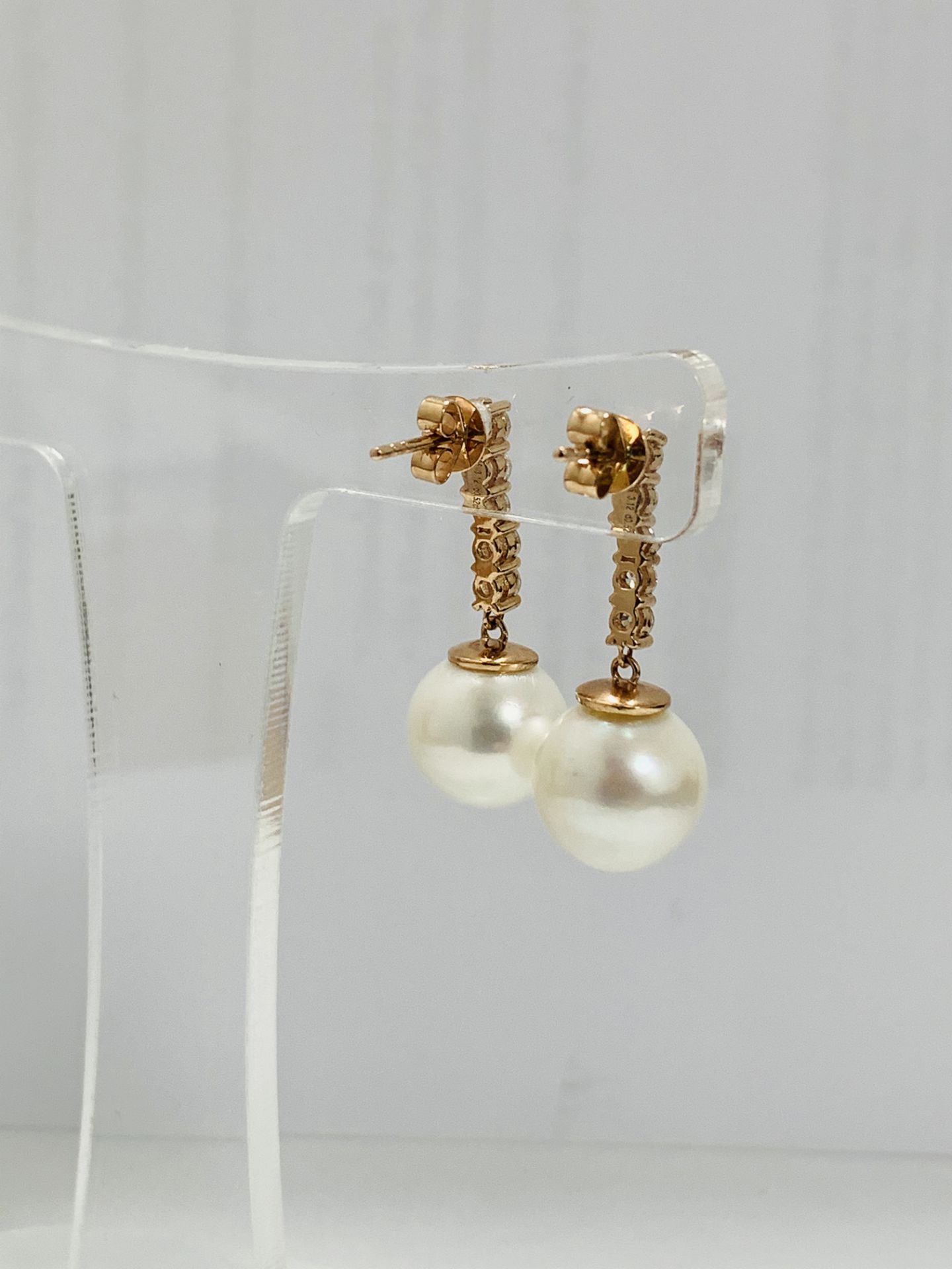 14K Rose Gold Pair Of Earrings - Image 8 of 11