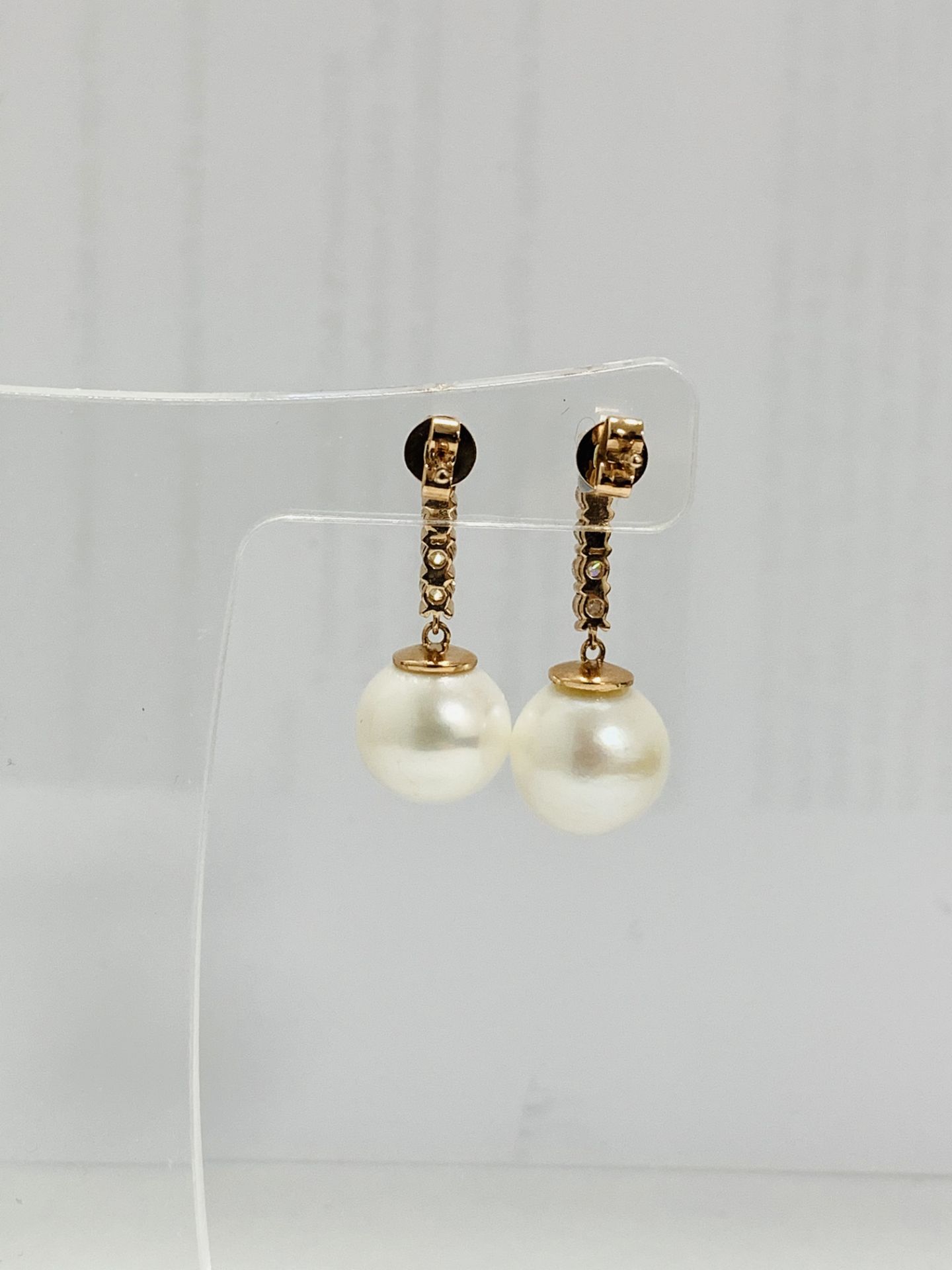 14K Rose Gold Pair Of Earrings - Image 9 of 11