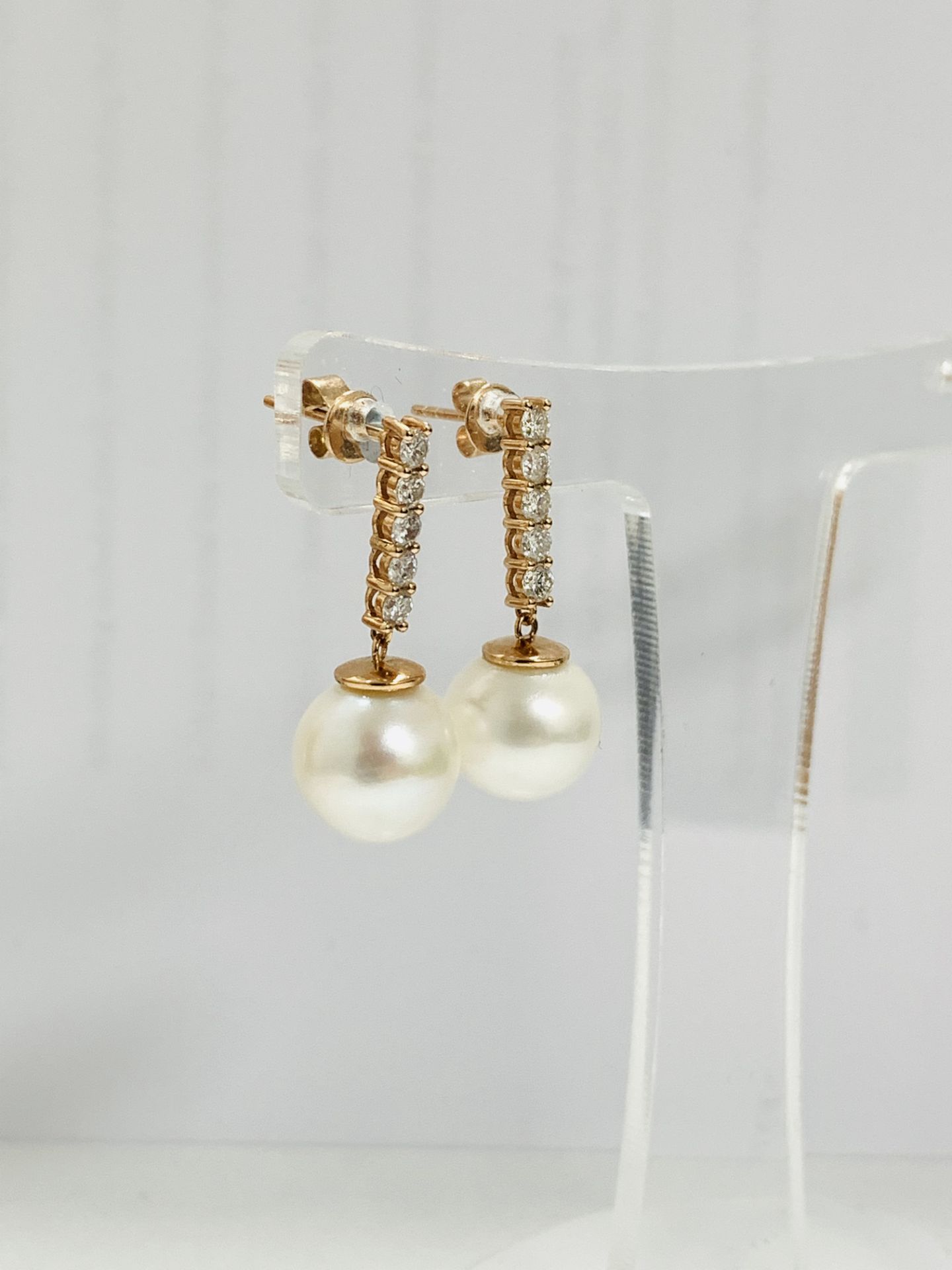 14K Rose Gold Pair Of Earrings - Image 5 of 11