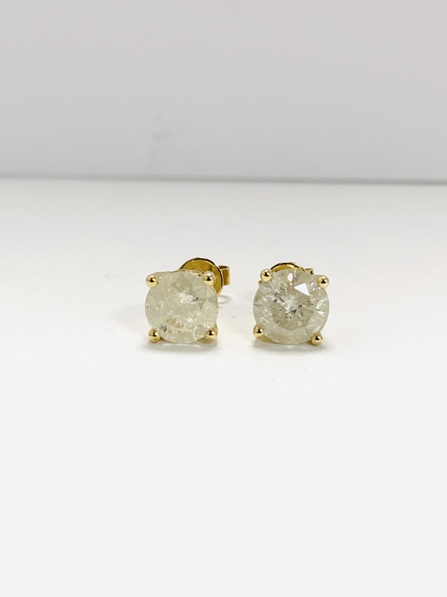 14K Yellow Gold Pair Of Earrings