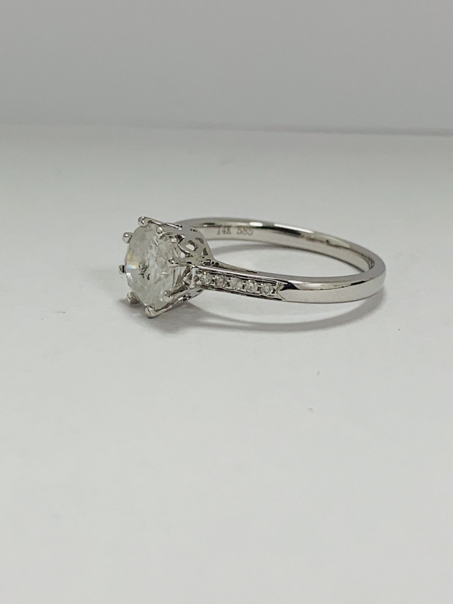 14K White Gold Ring - Image 3 of 10