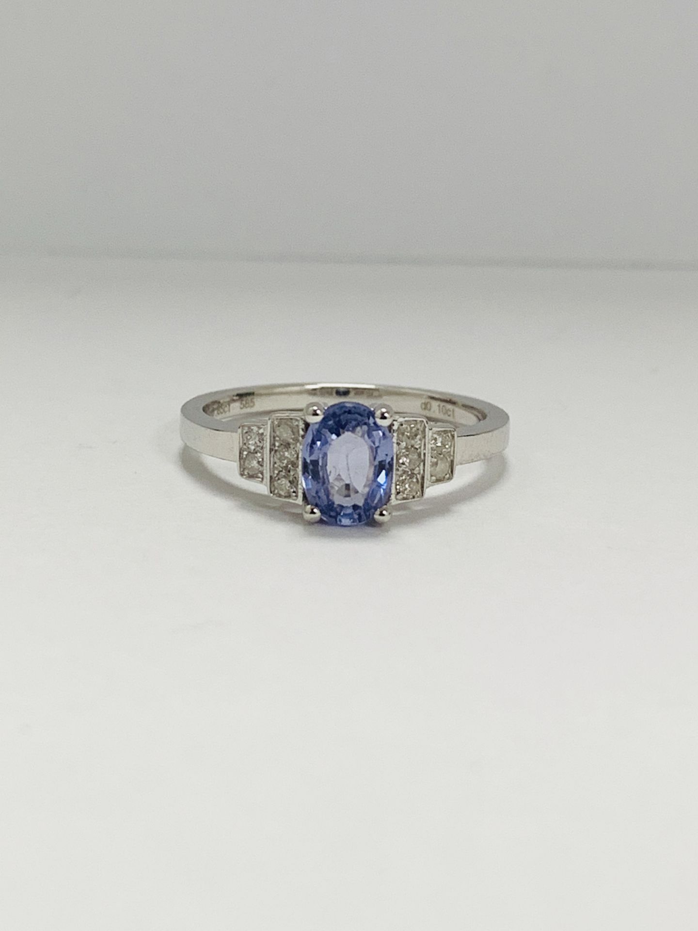 14K White Gold Ring