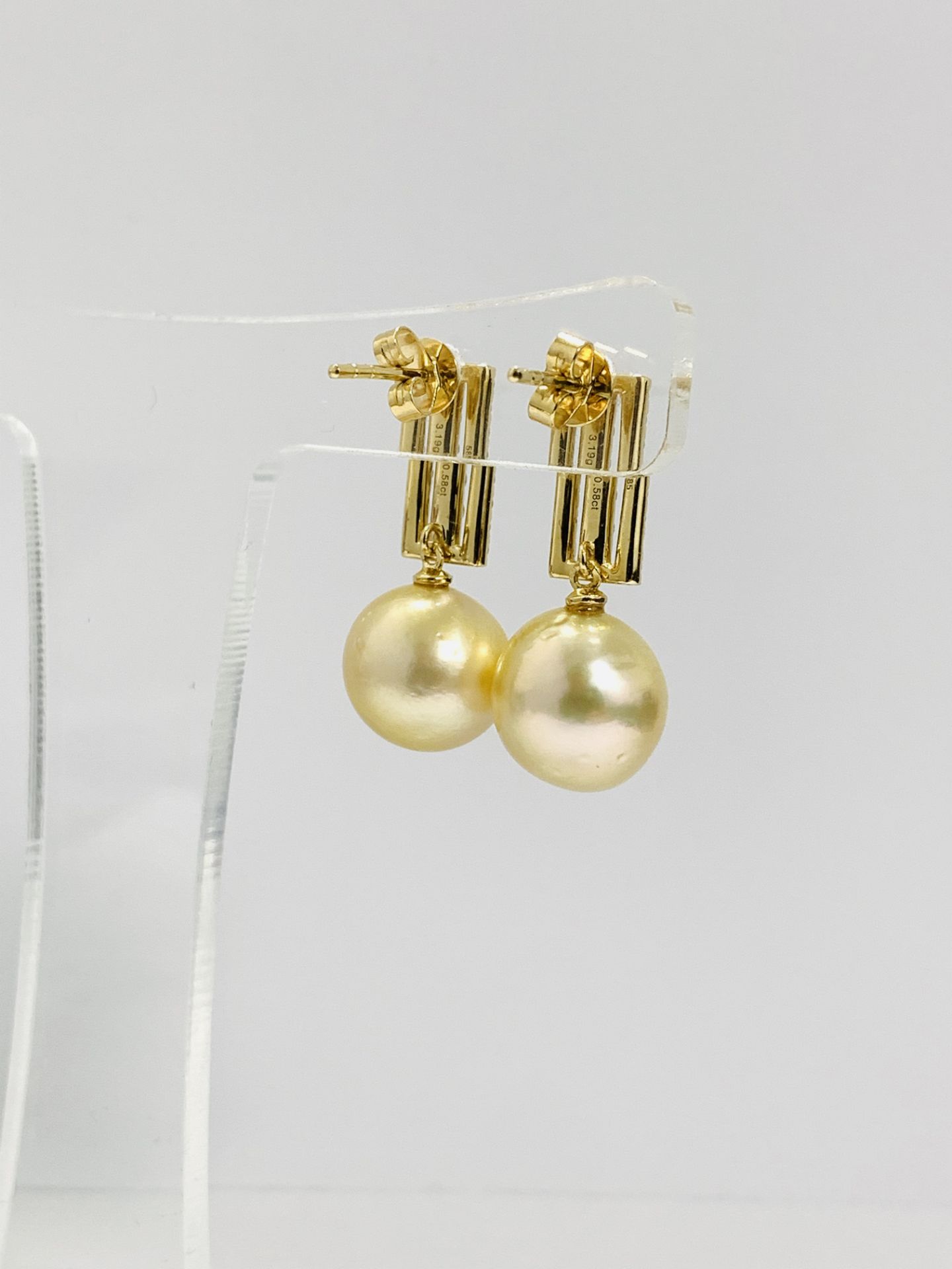 14K Yellow Gold Pair Of Earrings - Image 10 of 12