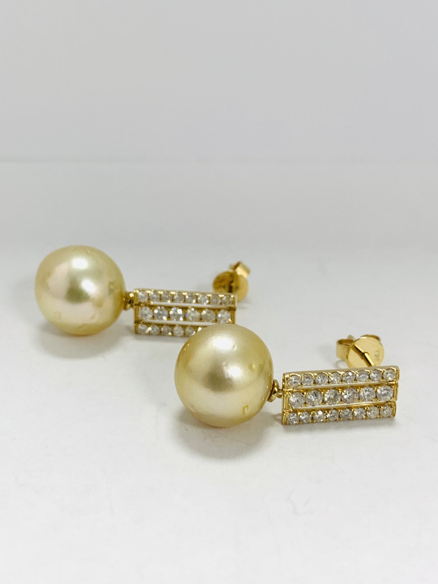 14K Yellow Gold Pair Of Earrings - Image 2 of 12