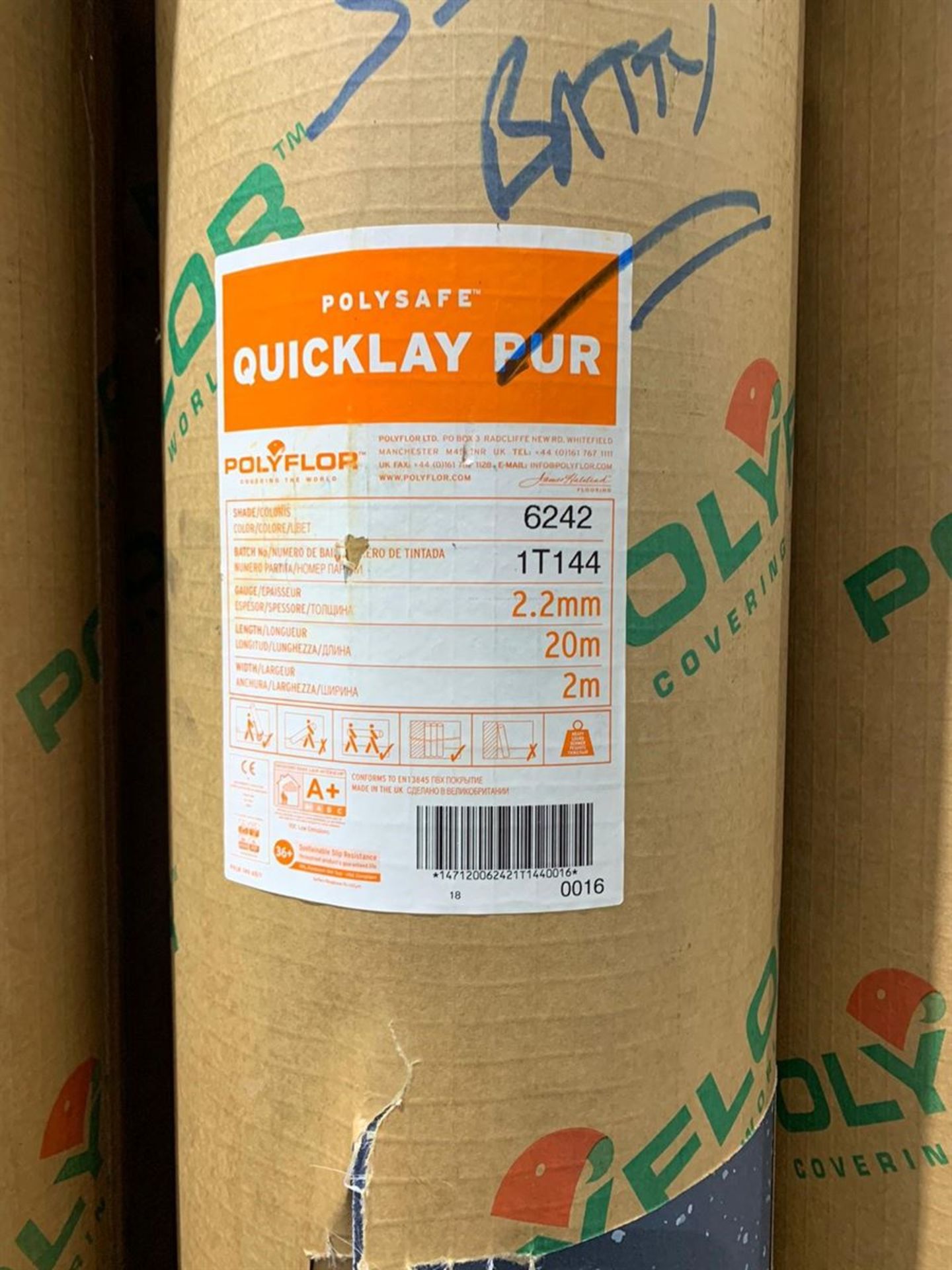 20m x 2m Total 40m2 Polysafe Quicklay Blue - Bild 3 aus 3