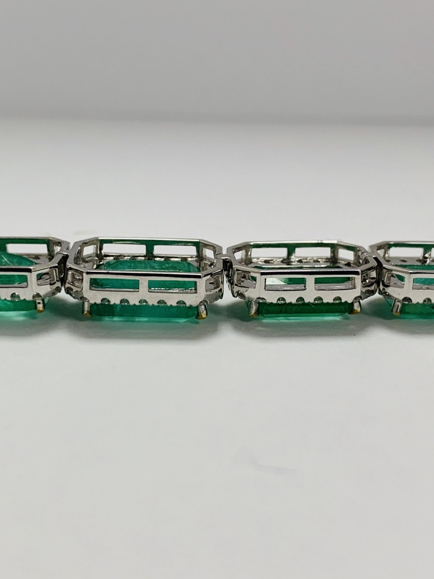 Platinum Emerald and Diamond Necklace - Image 11 of 18