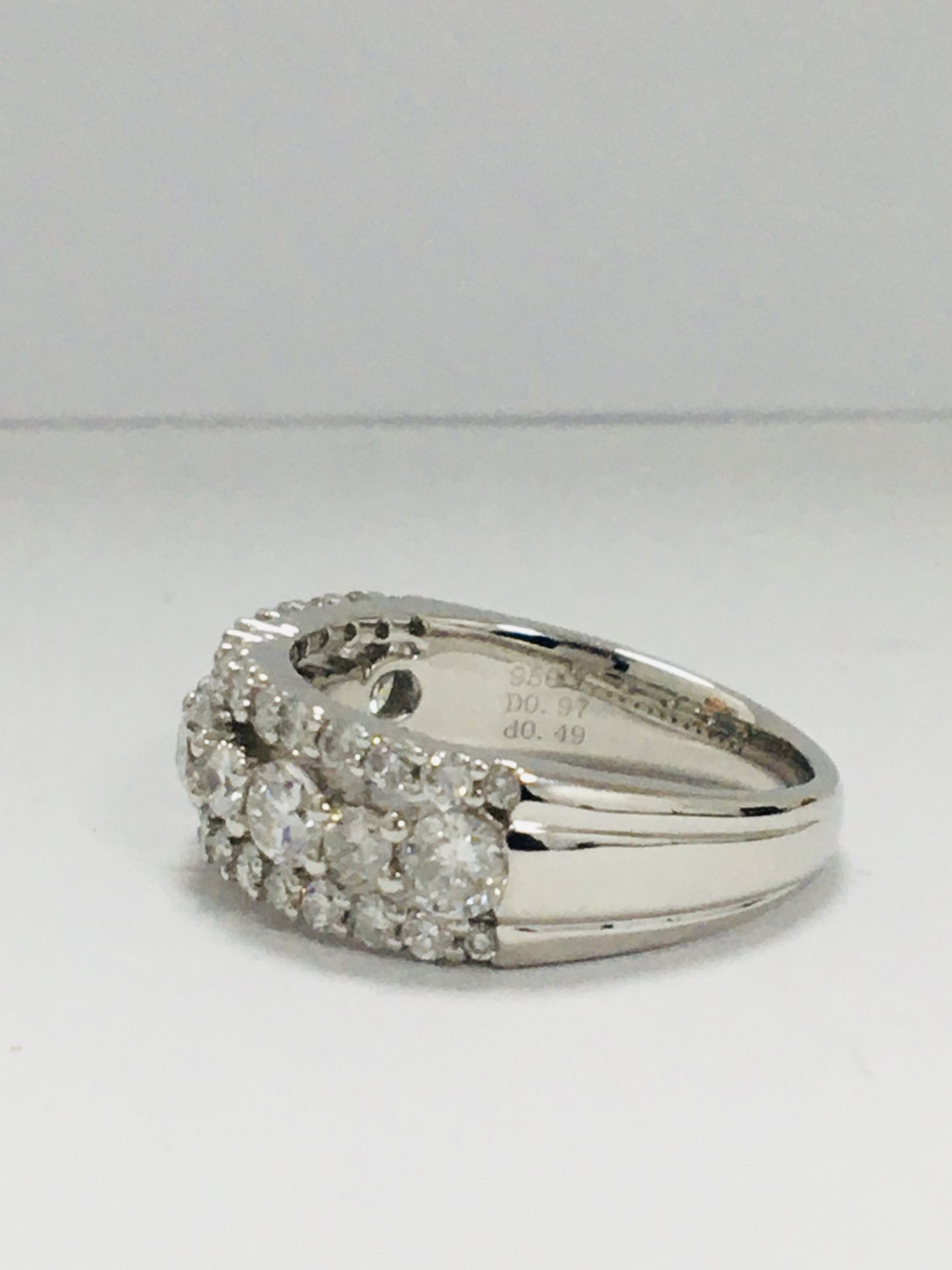 Platinum Diamond Ring - Image 3 of 8