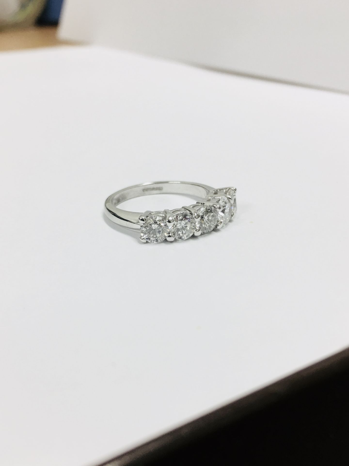 2Ct Brilliant Cut Five Stone Diamond Ring - Image 4 of 6