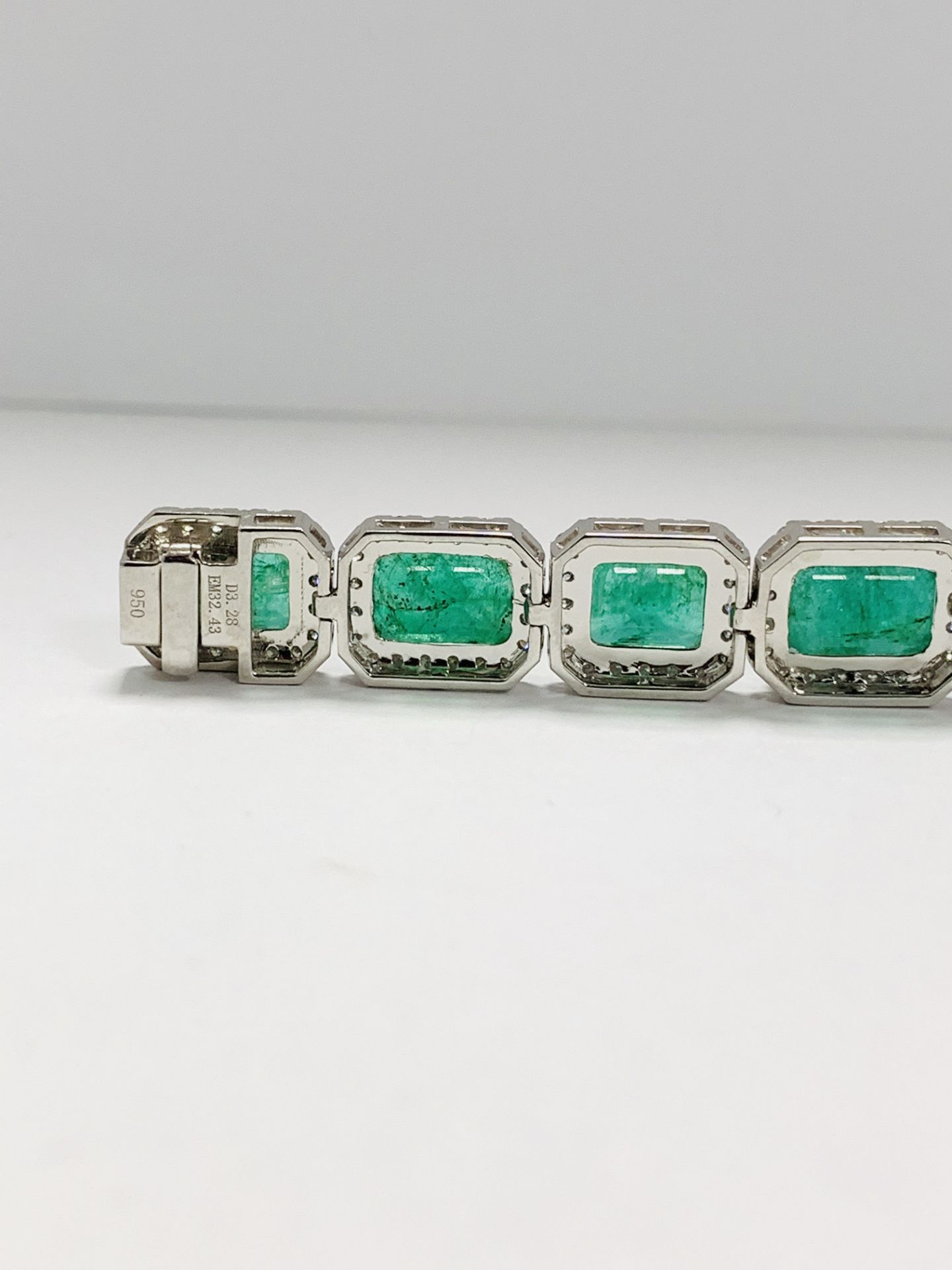 Platinum Emerald and Diamond Necklace - Image 7 of 18