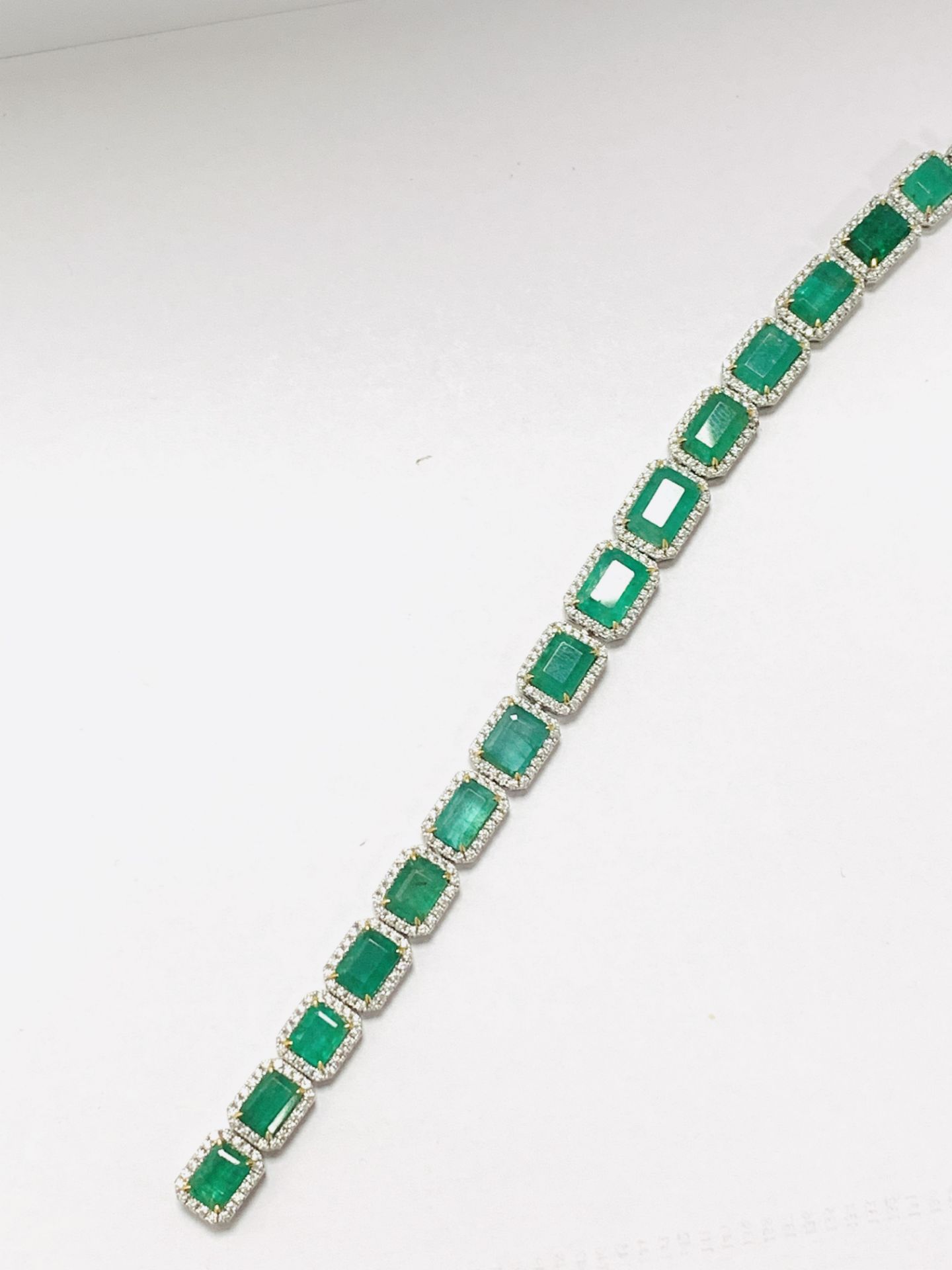 Platinum Emerald and Diamond Necklace - Image 13 of 18