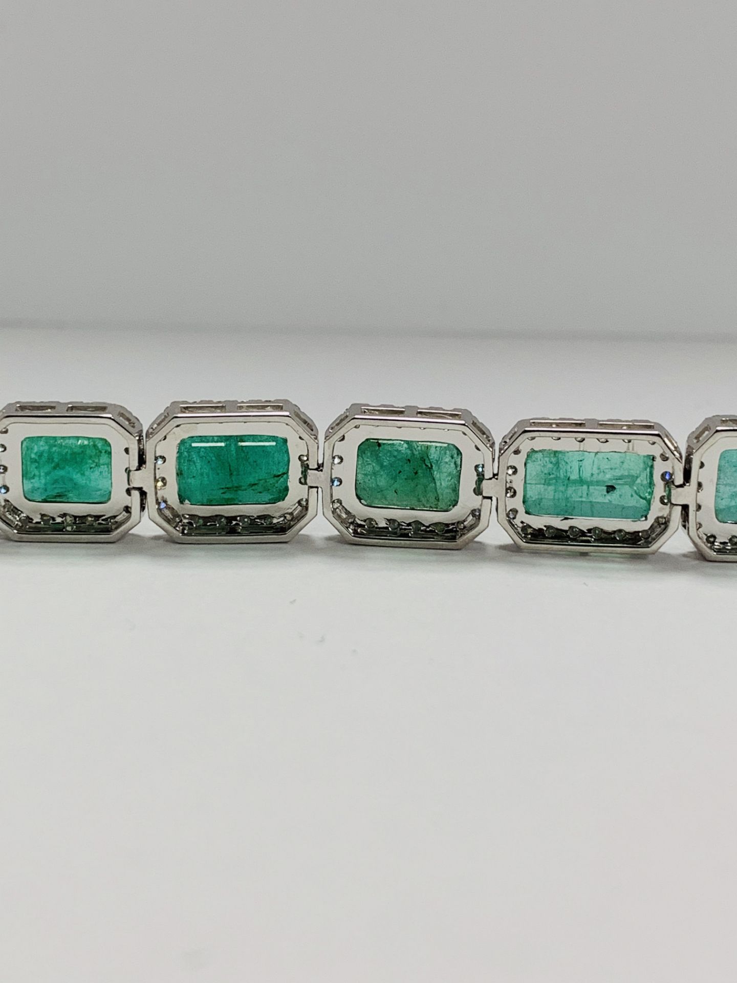 Platinum Emerald and Diamond Necklace - Image 8 of 18