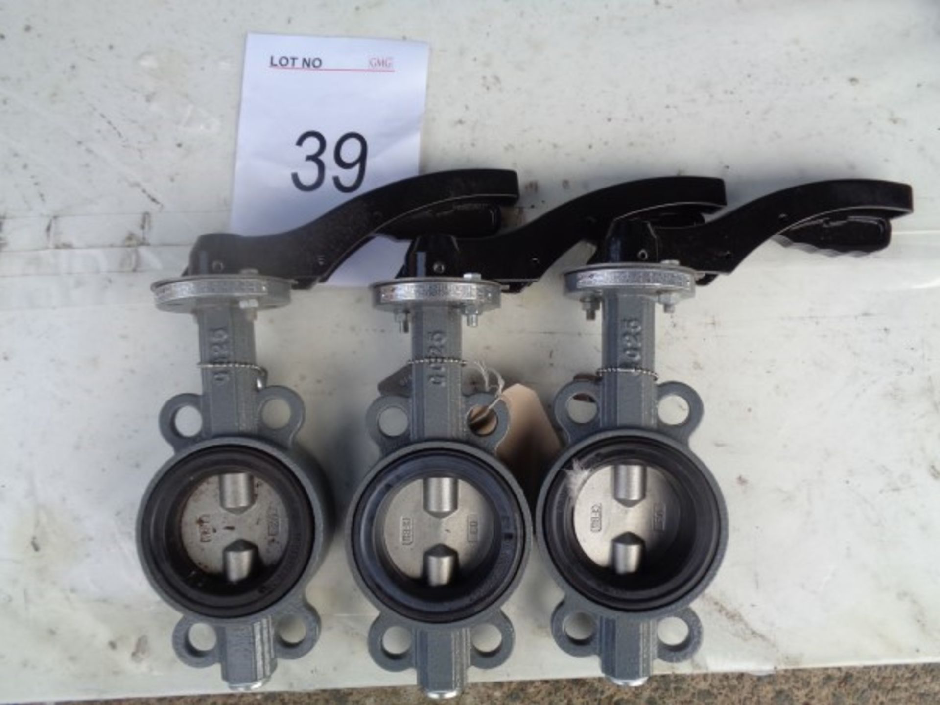 3 x Euro Valve ETW710-t161A CF8m 2.5 hand operated butterfly valves