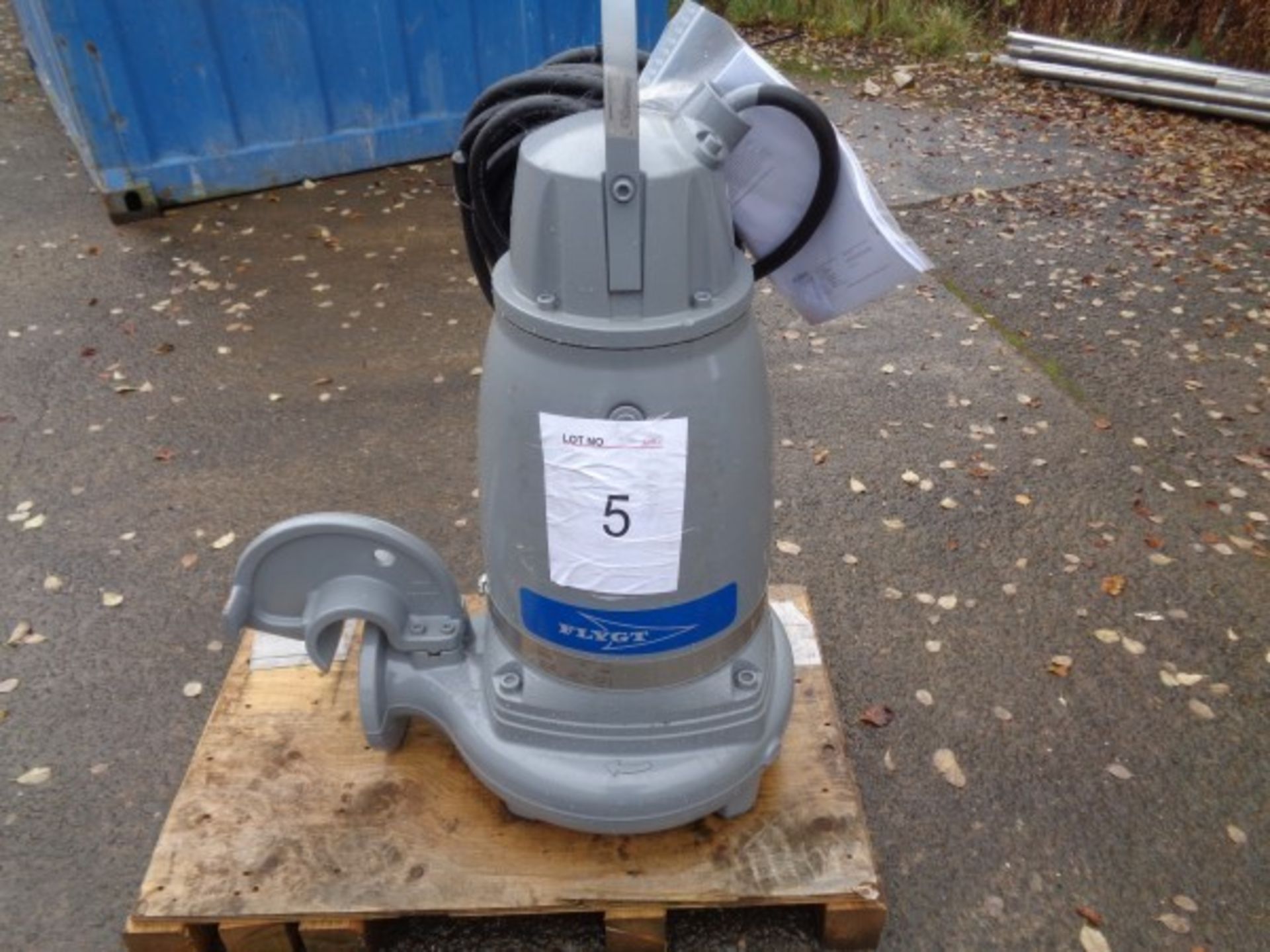 Flygt Xylem type 3171.181 submersible pump, serial no 1910025