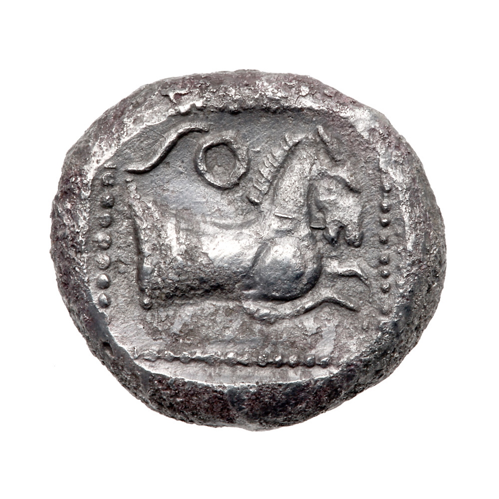 Philistia, Gaza. Silver Drachm (3.95 g), 5th century-333 BC. EF - Image 3 of 3