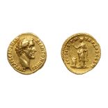 Antoninus Pius. Gold Aureus, as Caesar, AD 138. VF