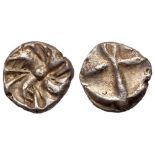 Thrace, Apollonia Pontika. Silver Hemiobol (0.28 g), 5th-4th centuries BC.. VF