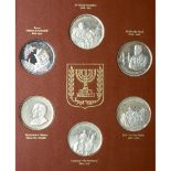 Israel. Judaica, A Prophecy Fulfilled - The Birth of Israel, Sterling Silver Medals (1972)