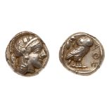 Athens. Silver Tetradrachm (17.19g), ca. 440-404 BC